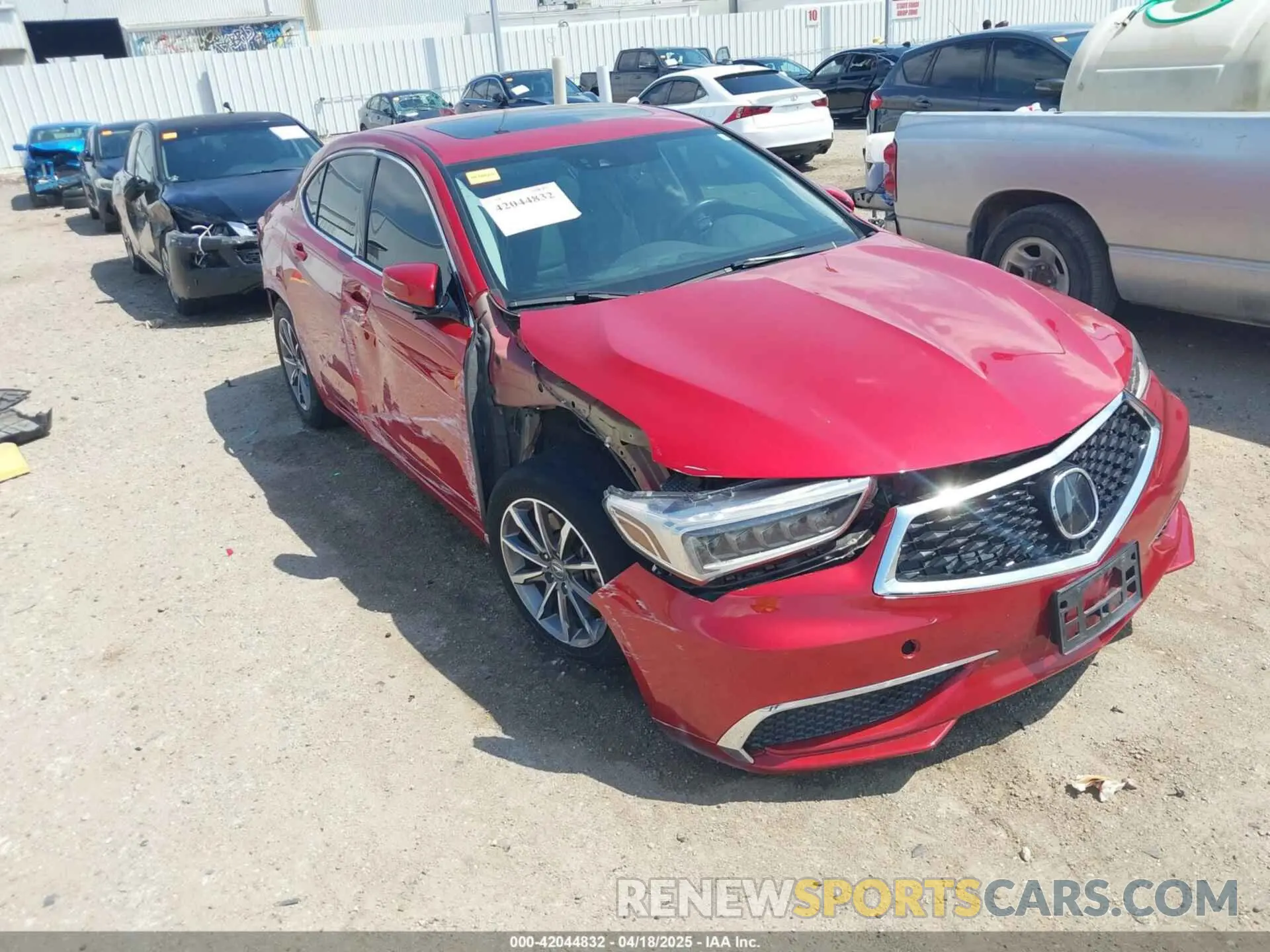 1 Photograph of a damaged car 19UUB1F55LA015601 ACURA TLX 2020