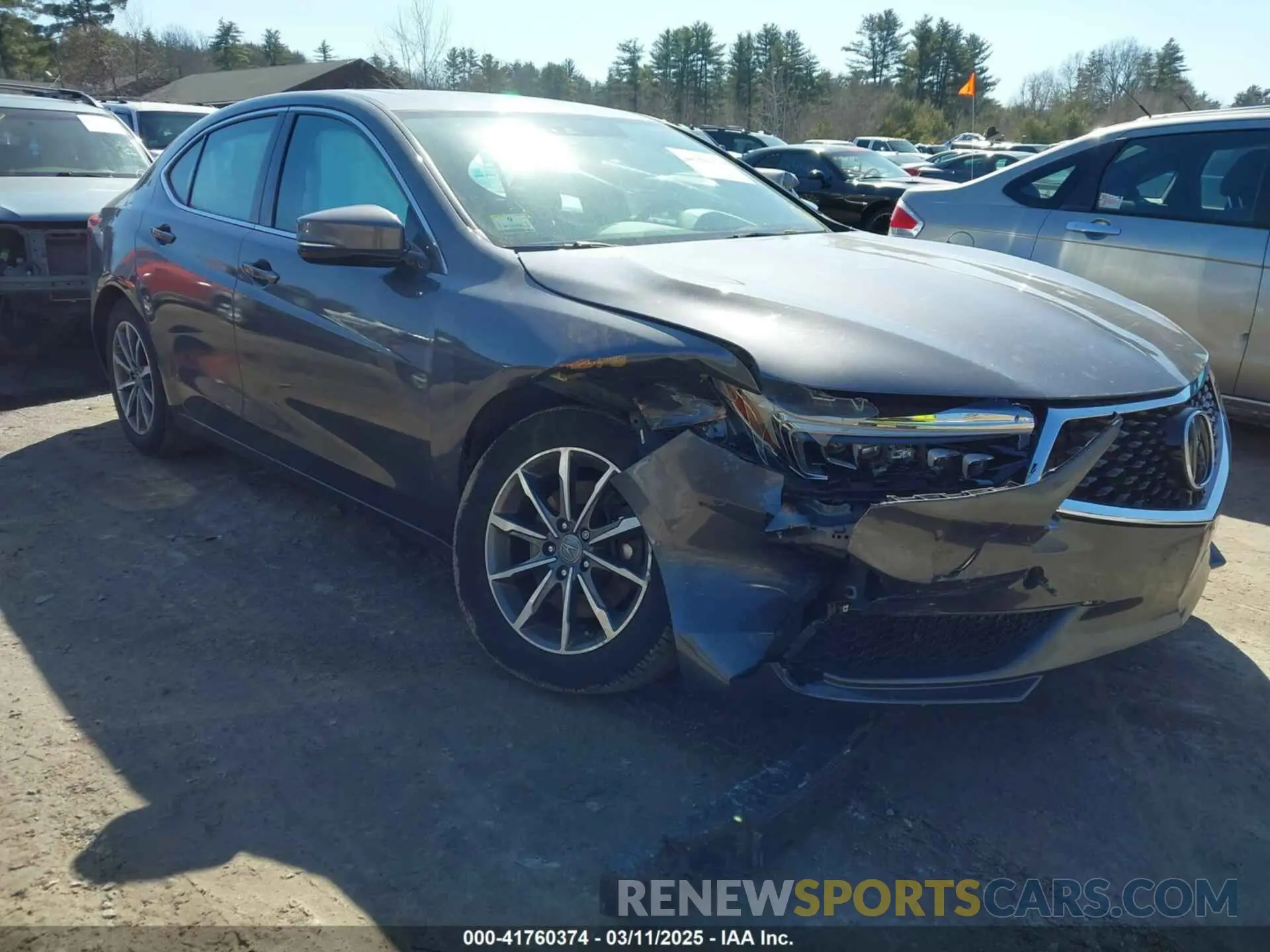 1 Photograph of a damaged car 19UUB1F57LA011789 ACURA TLX 2020