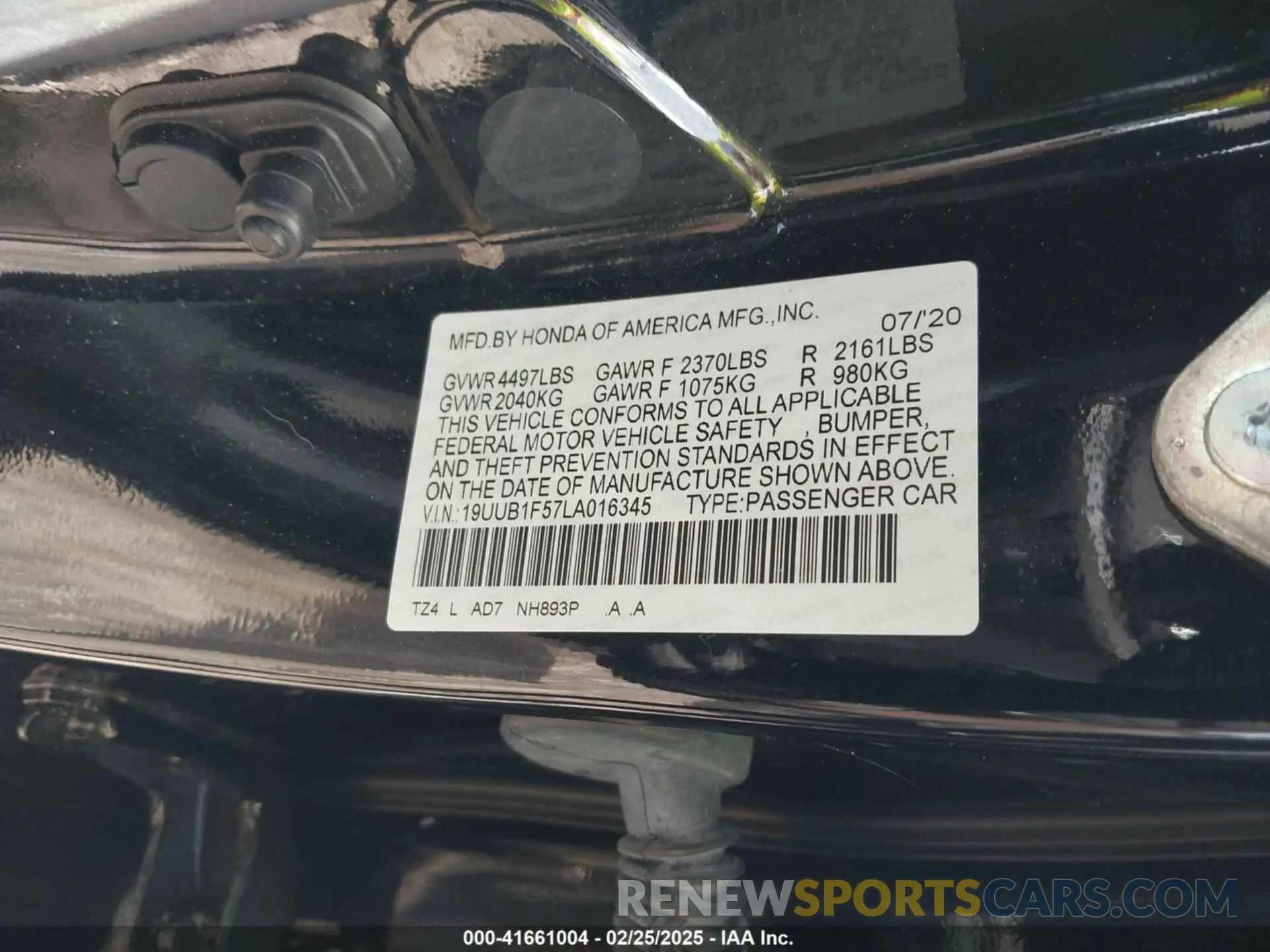 9 Photograph of a damaged car 19UUB1F57LA016345 ACURA TLX 2020