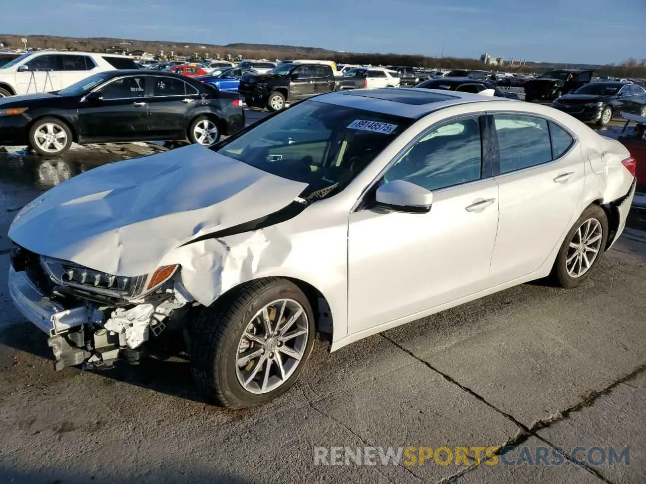 1 Photograph of a damaged car 19UUB1F58LA009856 ACURA TLX 2020