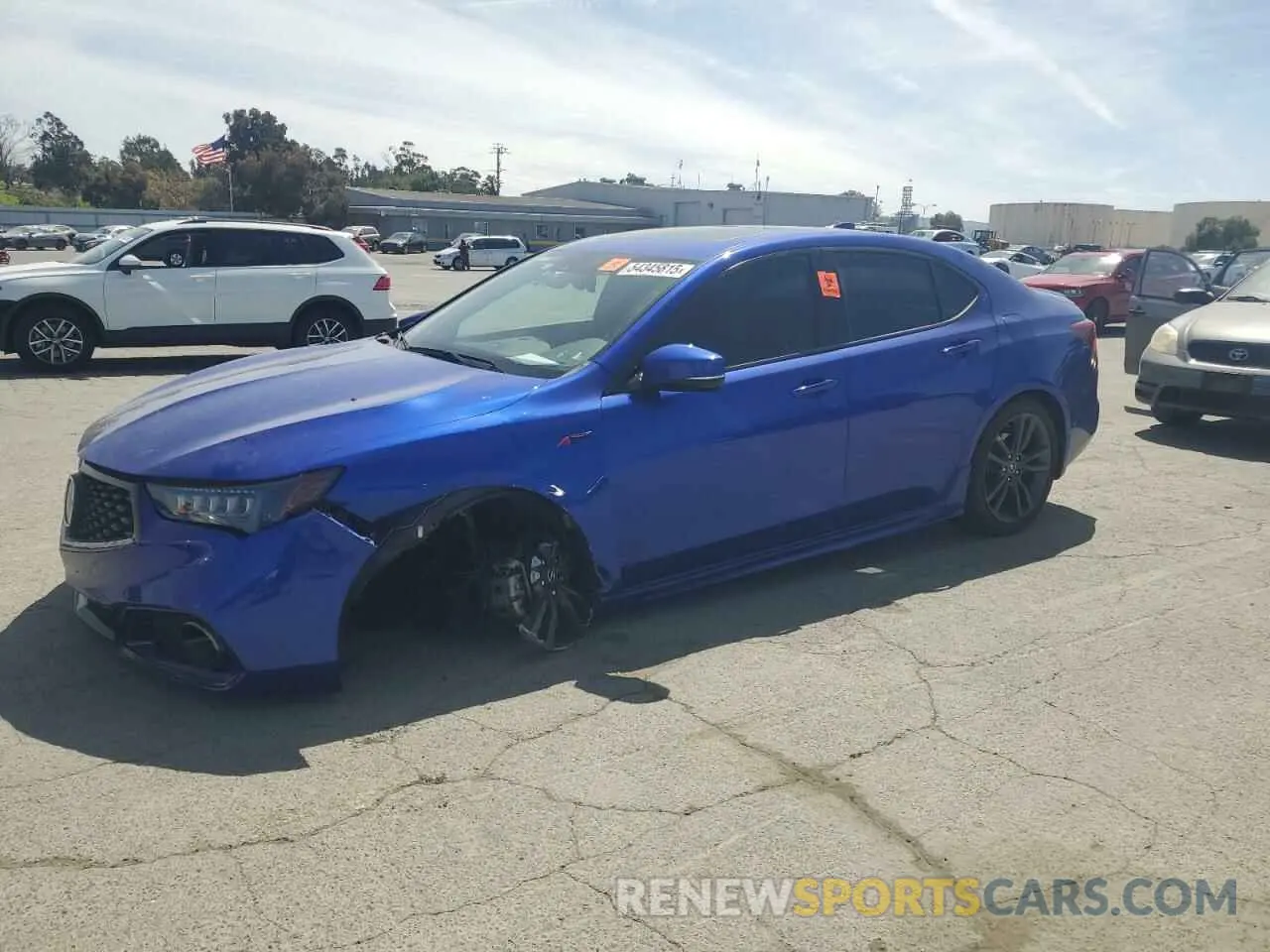 1 Photograph of a damaged car 19UUB1F63LA001267 ACURA TLX 2020