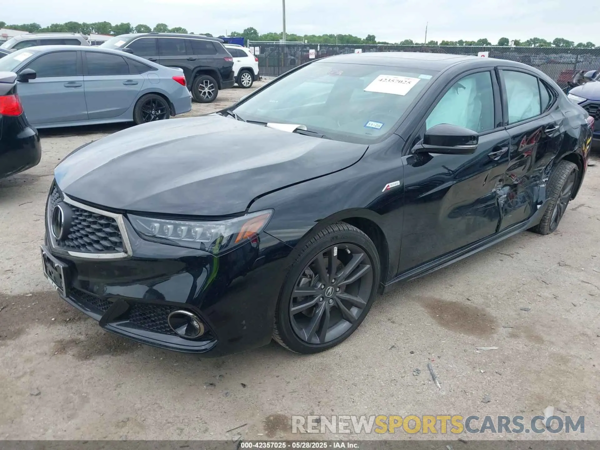2 Photograph of a damaged car 19UUB1F64LA005943 ACURA TLX 2020