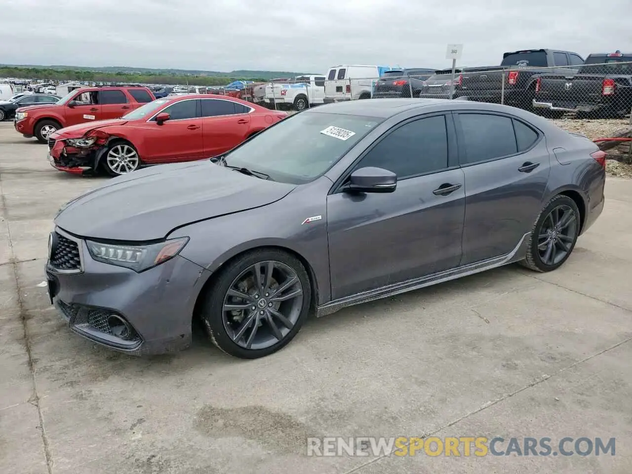 1 Photograph of a damaged car 19UUB1F67LA009162 ACURA TLX 2020
