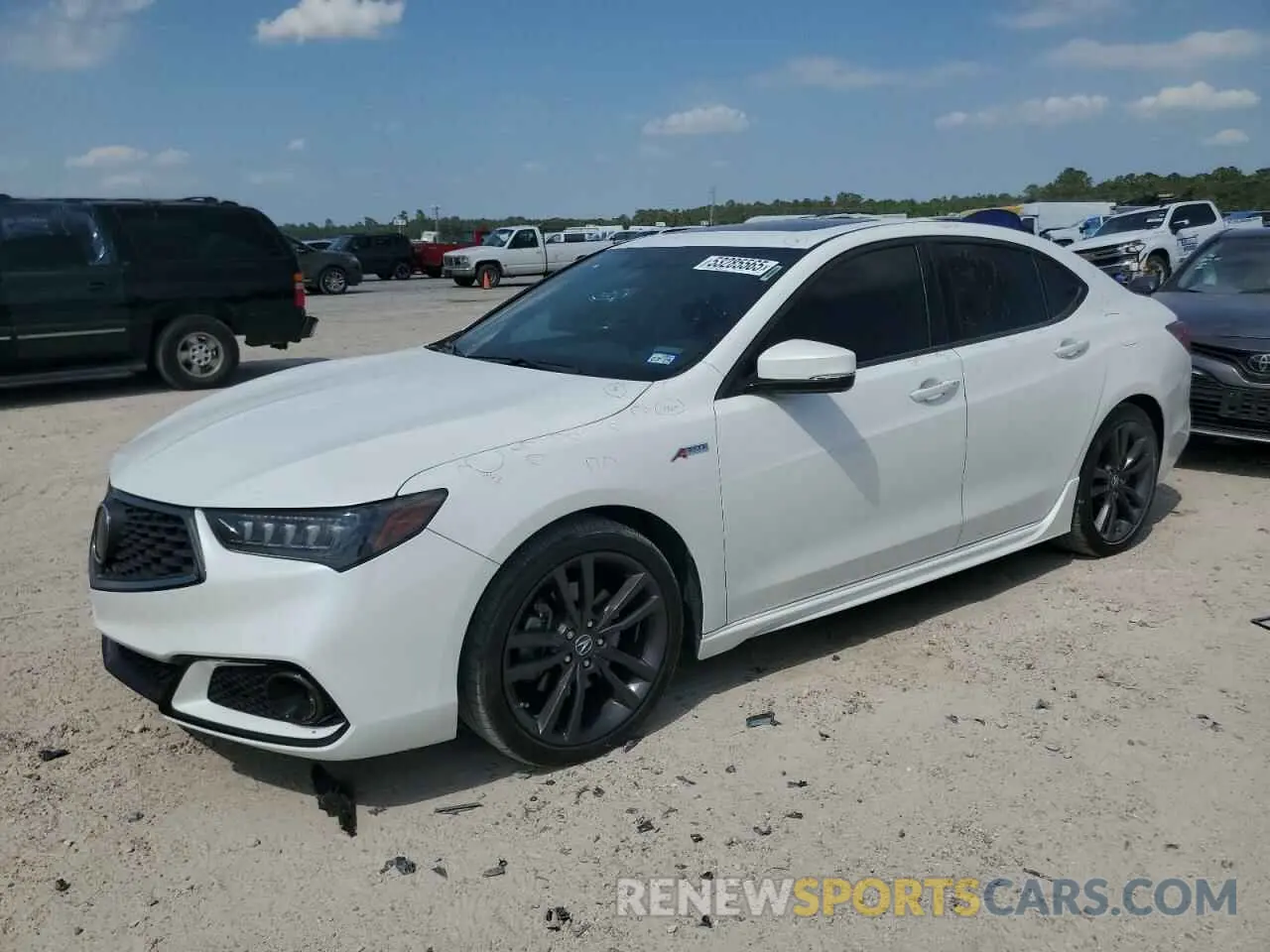 1 Photograph of a damaged car 19UUB1F69LA009373 ACURA TLX 2020