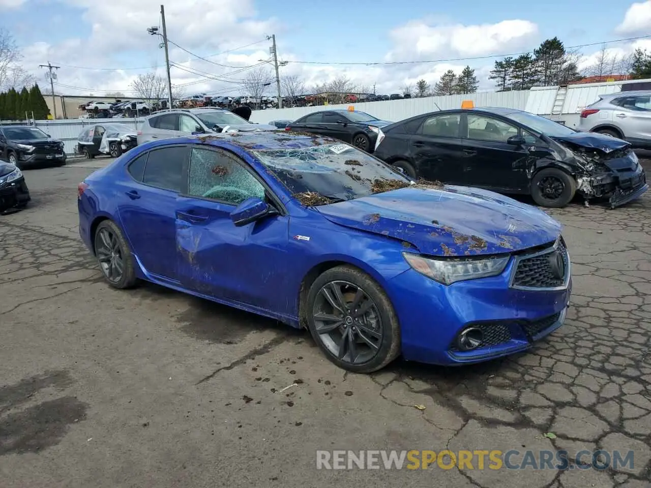 4 Photograph of a damaged car 19UUB1F6XLA010239 ACURA TLX 2020