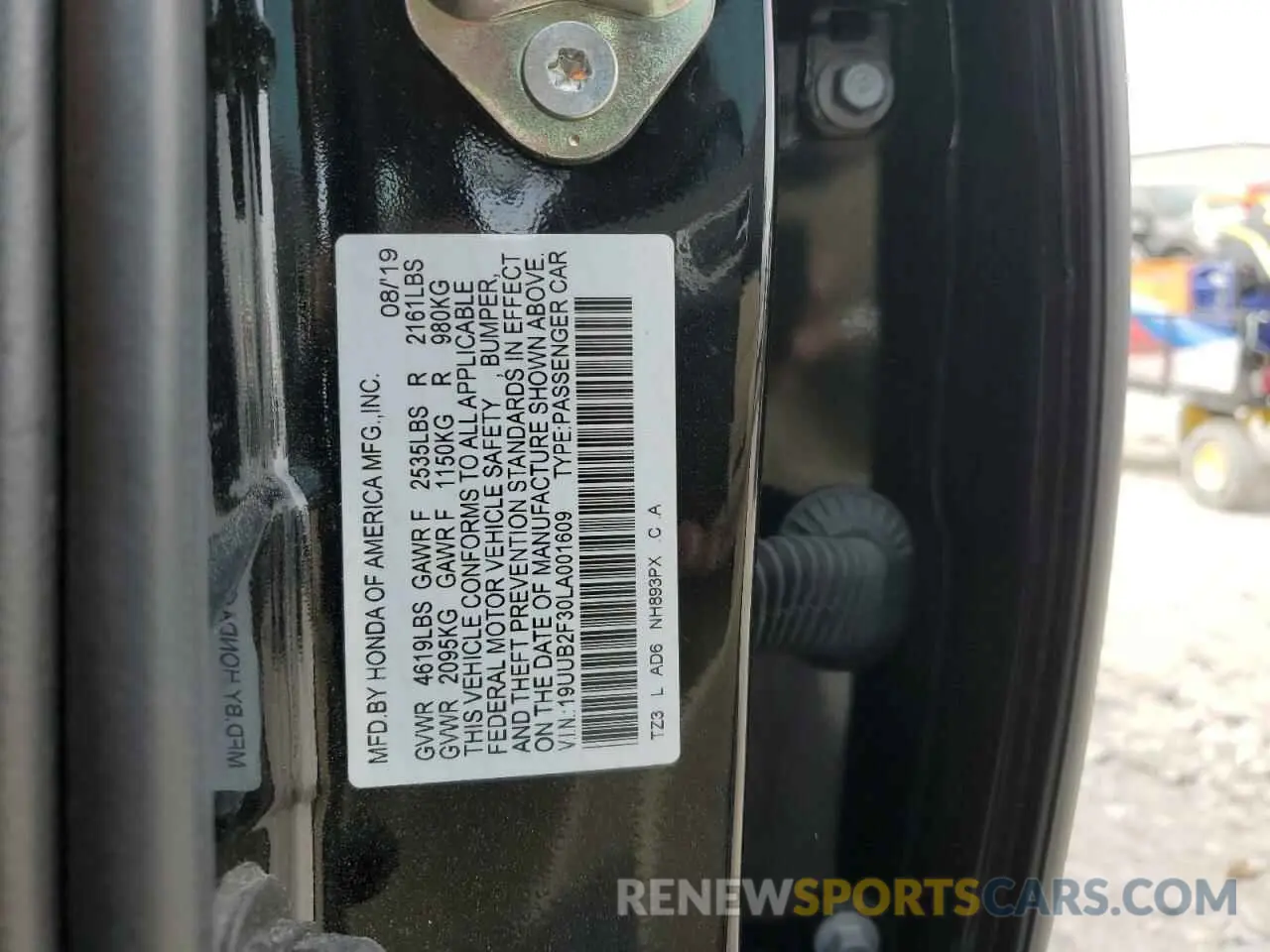 12 Photograph of a damaged car 19UUB2F30LA001609 ACURA TLX 2020