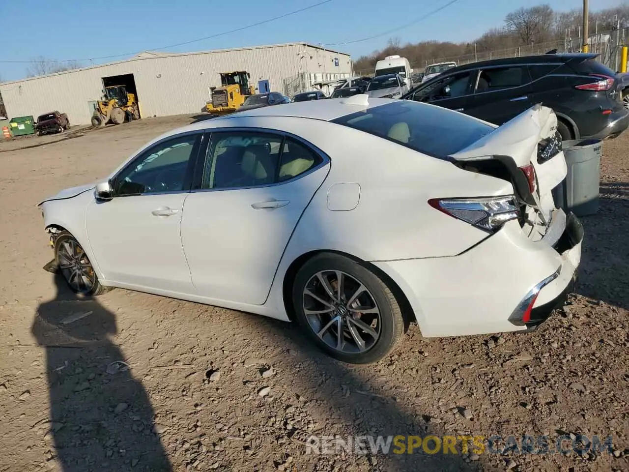 2 Photograph of a damaged car 19UUB2F31LA000369 ACURA TLX 2020
