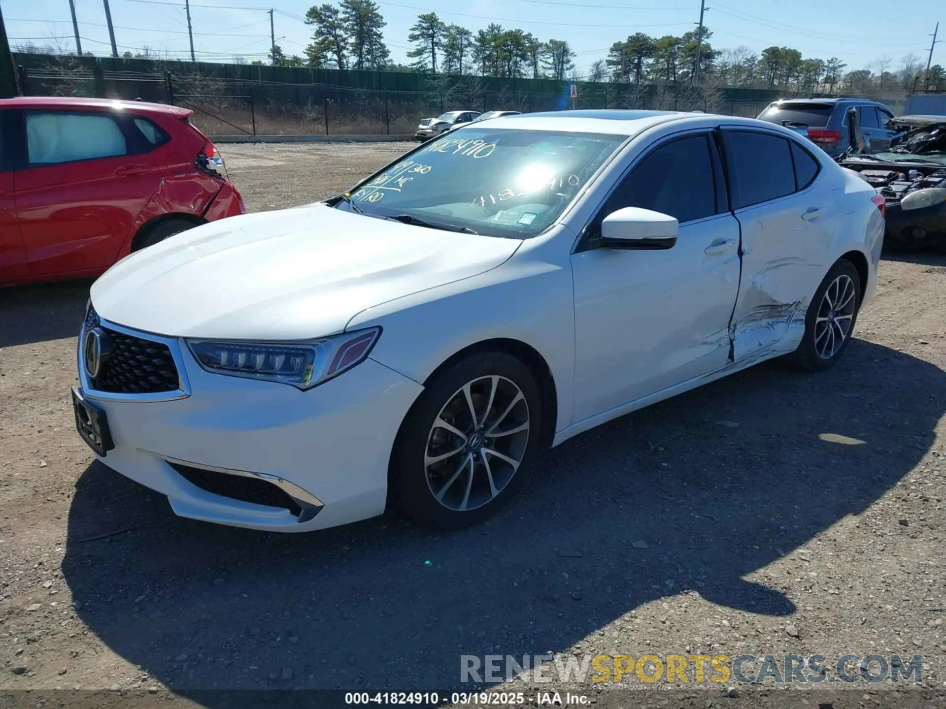 2 Photograph of a damaged car 19UUB2F31LA001540 ACURA TLX 2020