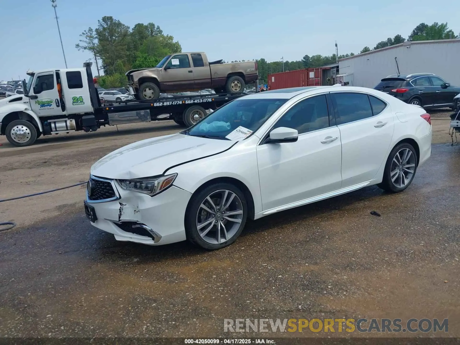 2 Photograph of a damaged car 19UUB2F43LA001094 ACURA TLX 2020