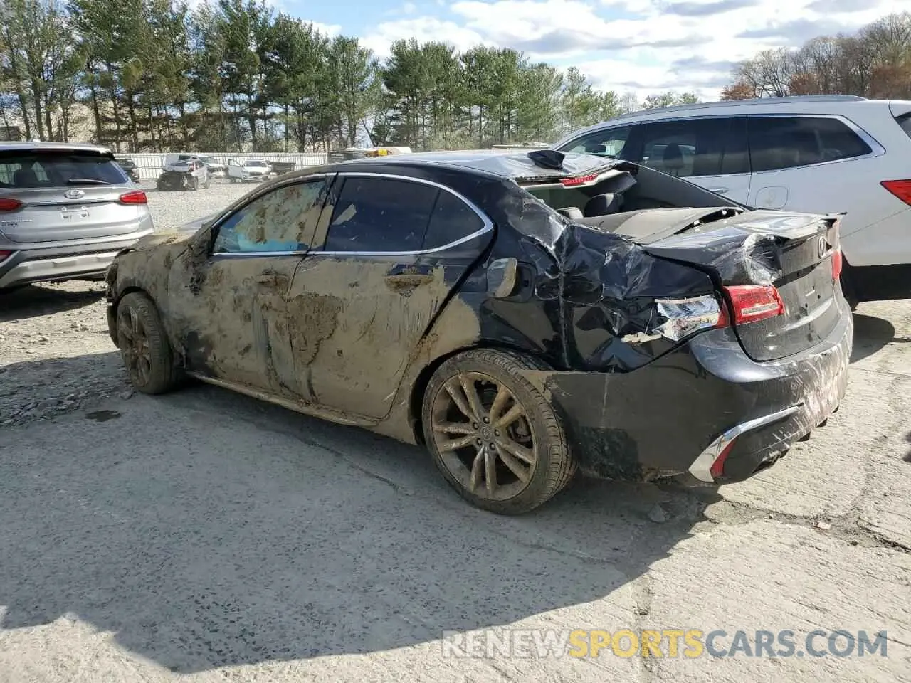 2 Photograph of a damaged car 19UUB2F47LA000479 ACURA TLX 2020