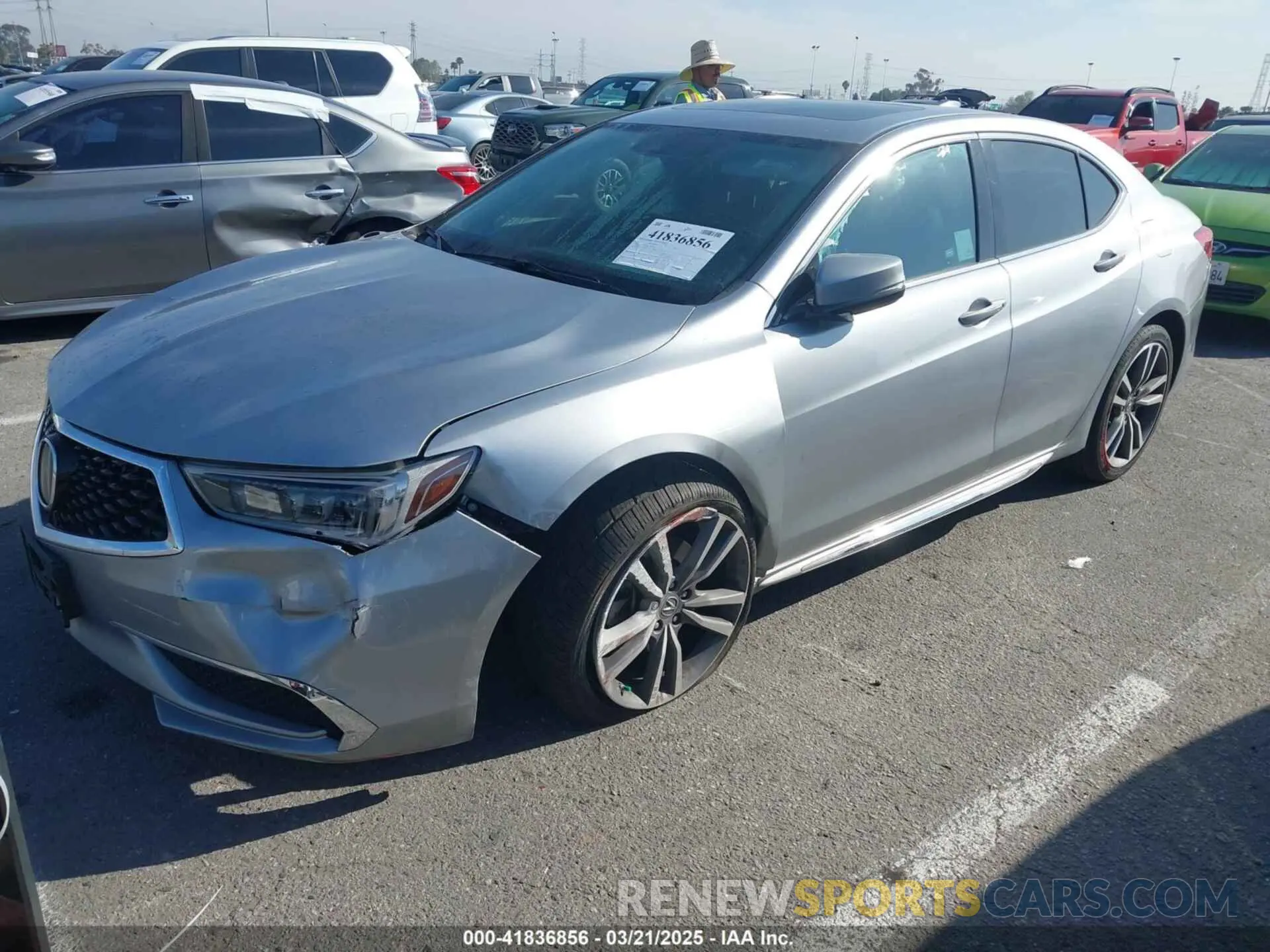 2 Photograph of a damaged car 19UUB2F4XLA002467 ACURA TLX 2020