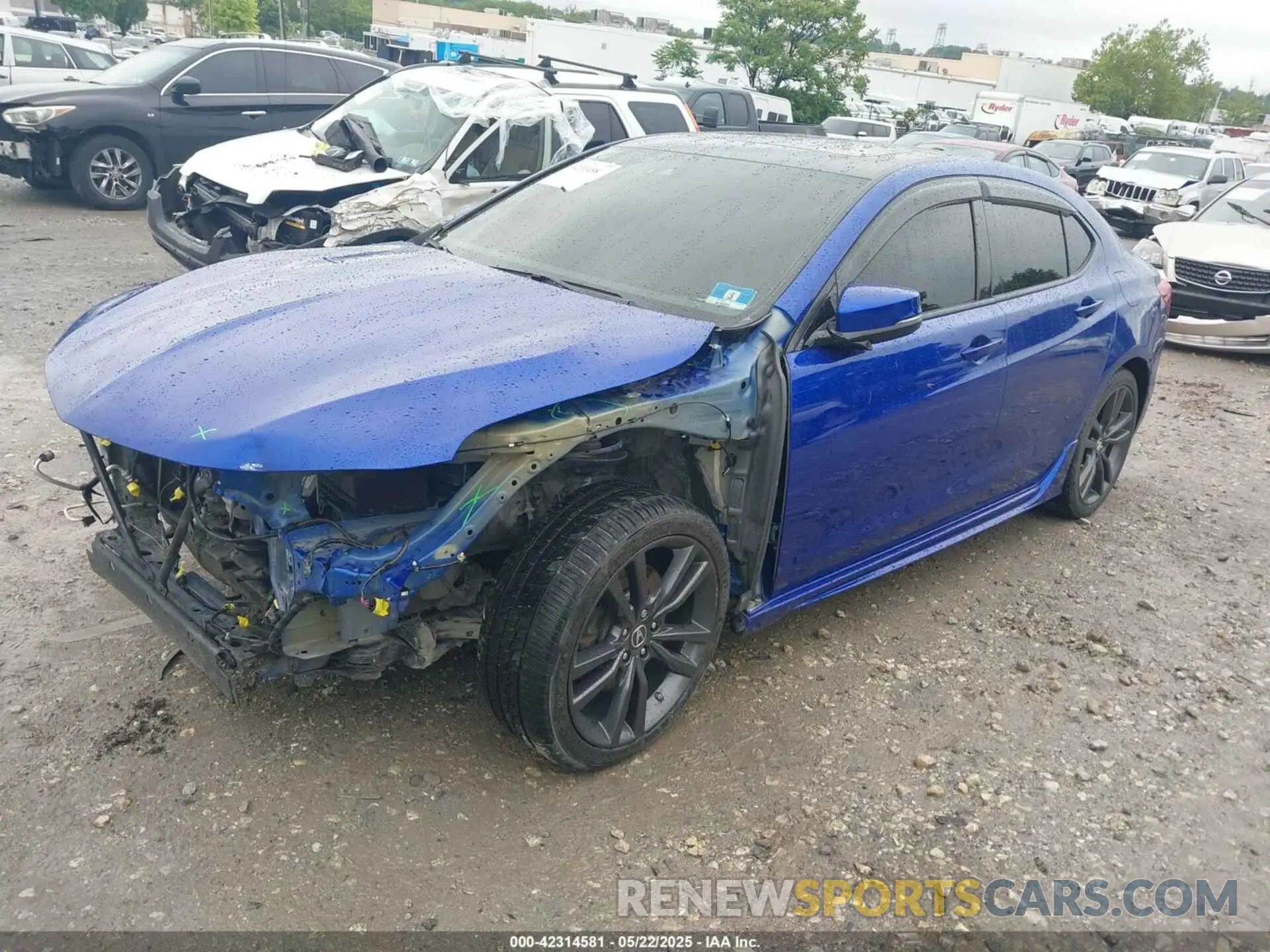 2 Photograph of a damaged car 19UUB2F64LA004121 ACURA TLX 2020