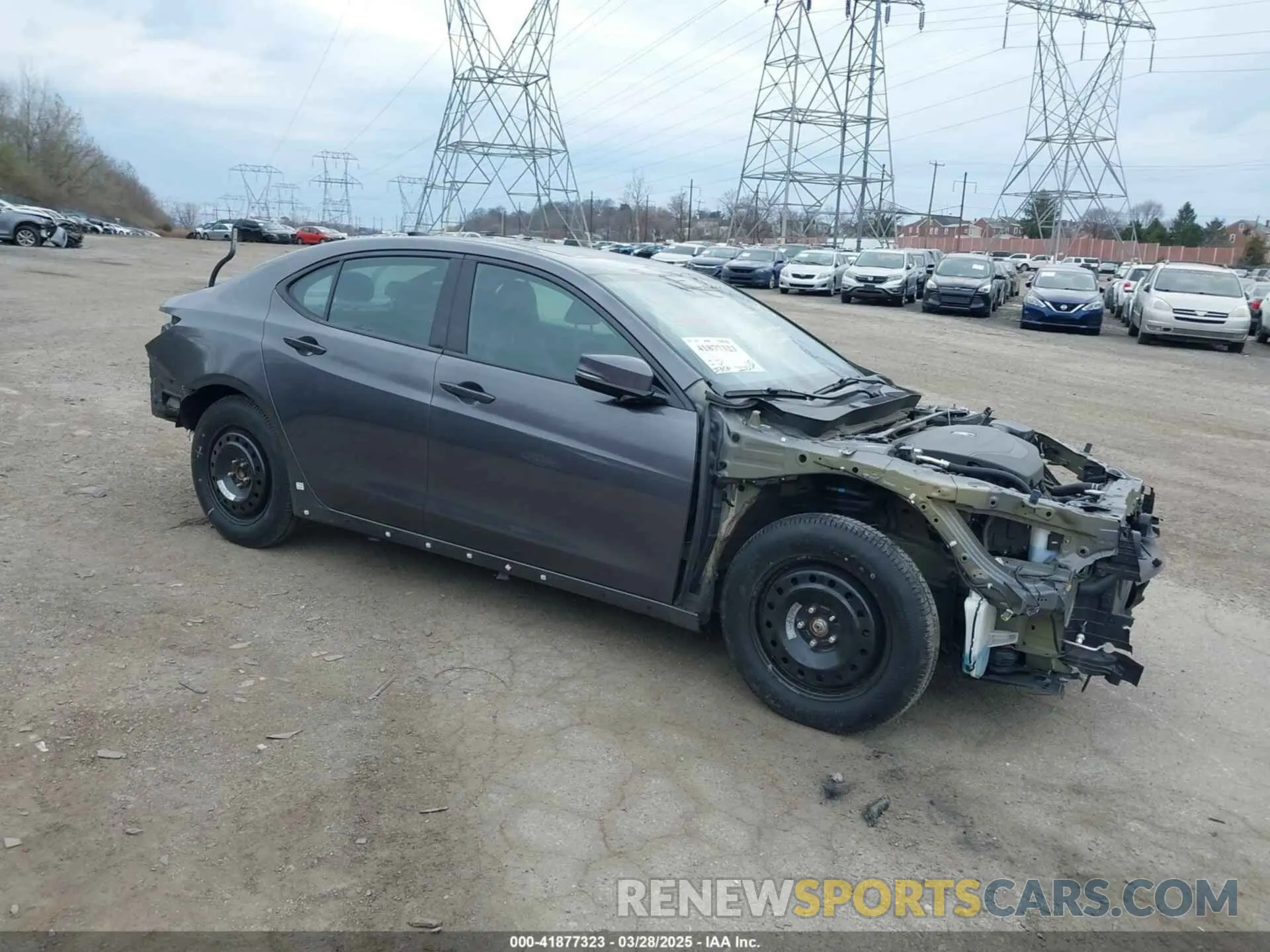 1 Photograph of a damaged car 19UUB2F65LA001468 ACURA TLX 2020