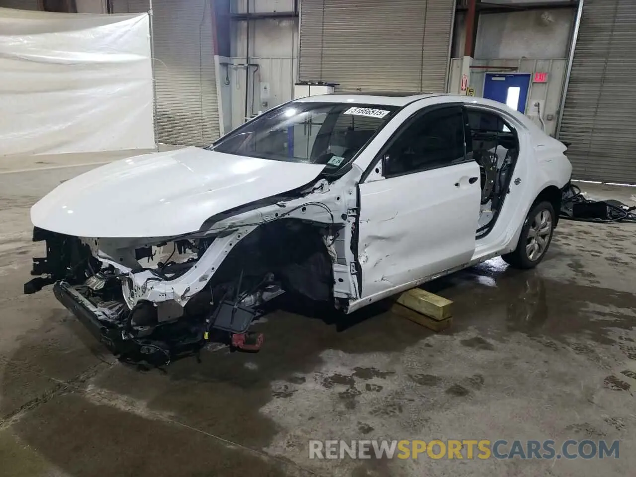 1 Photograph of a damaged car 19UUB2F68LA005790 ACURA TLX 2020