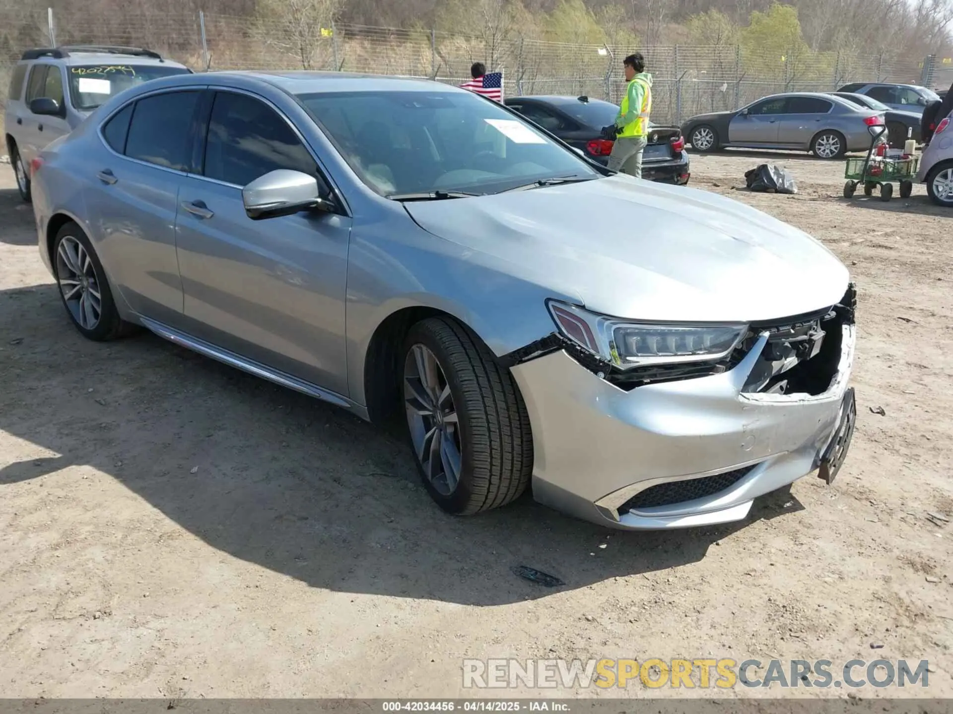1 Photograph of a damaged car 19UUB3F44LA003829 ACURA TLX 2020
