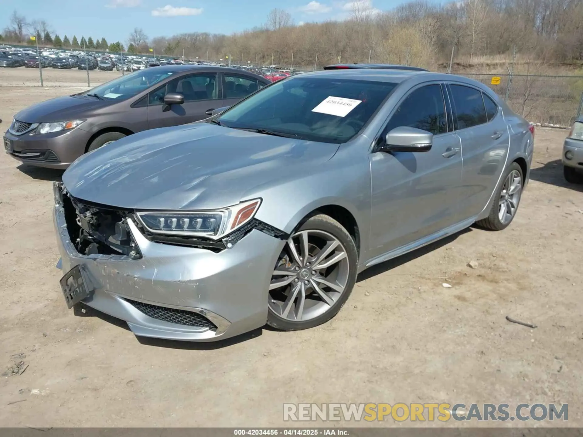 2 Photograph of a damaged car 19UUB3F44LA003829 ACURA TLX 2020