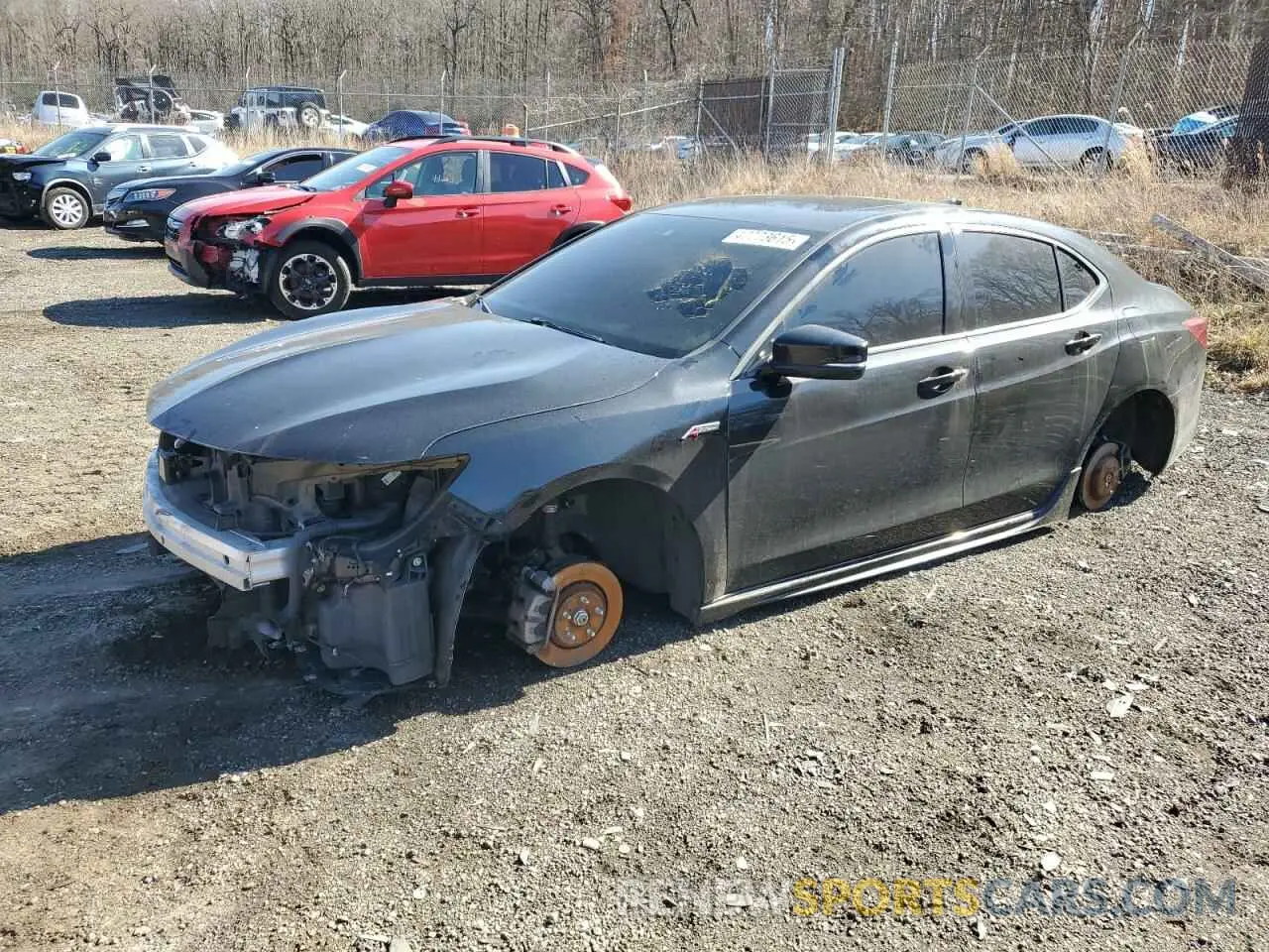 1 Photograph of a damaged car 19UUB3F64LA001421 ACURA TLX 2020