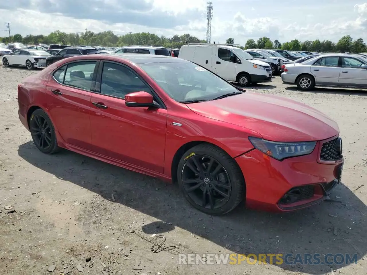 4 Photograph of a damaged car 19UUB3F80LY000291 ACURA TLX 2020