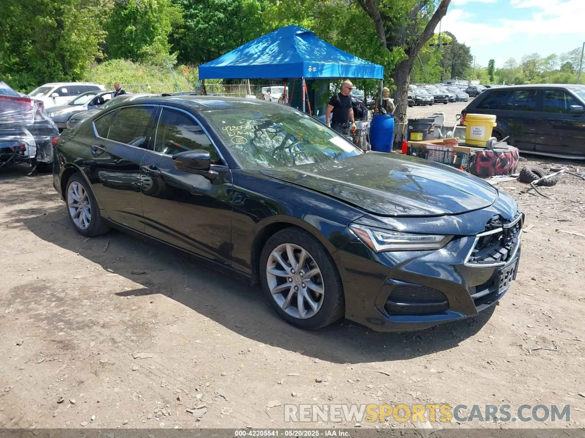 1 Photograph of a damaged car 19UUB5F30MA005419 ACURA TLX 2021