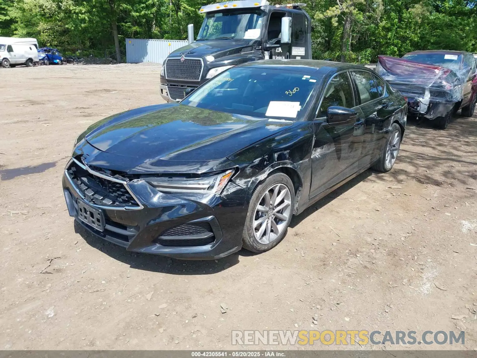 2 Photograph of a damaged car 19UUB5F30MA005419 ACURA TLX 2021