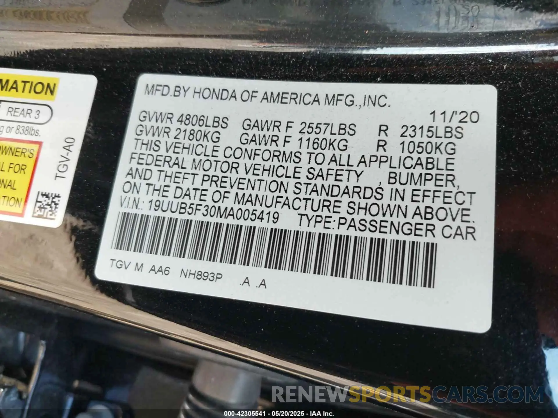9 Photograph of a damaged car 19UUB5F30MA005419 ACURA TLX 2021