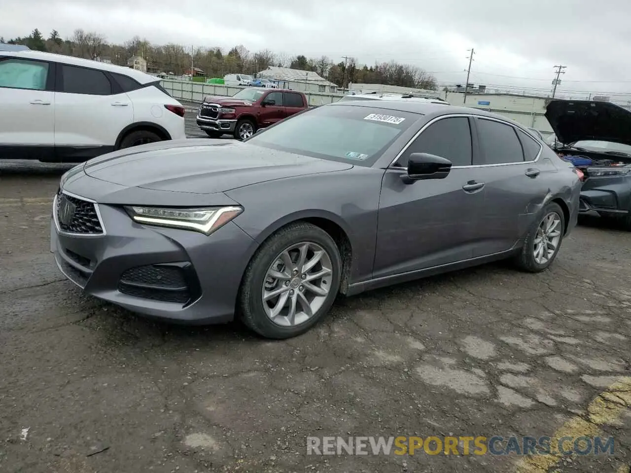 1 Photograph of a damaged car 19UUB5F30MA013231 ACURA TLX 2021