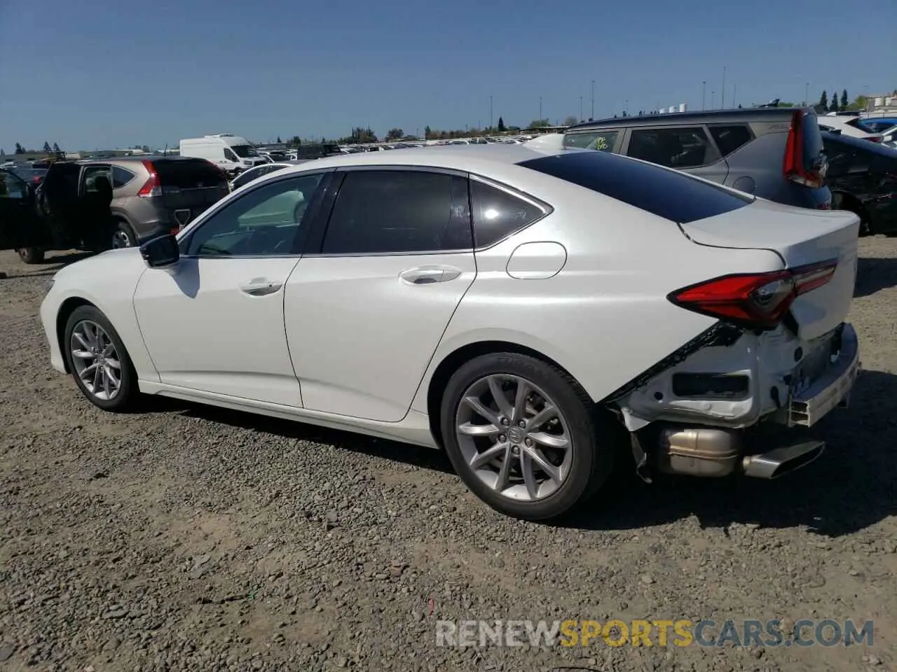 2 Photograph of a damaged car 19UUB5F31MA002383 ACURA TLX 2021