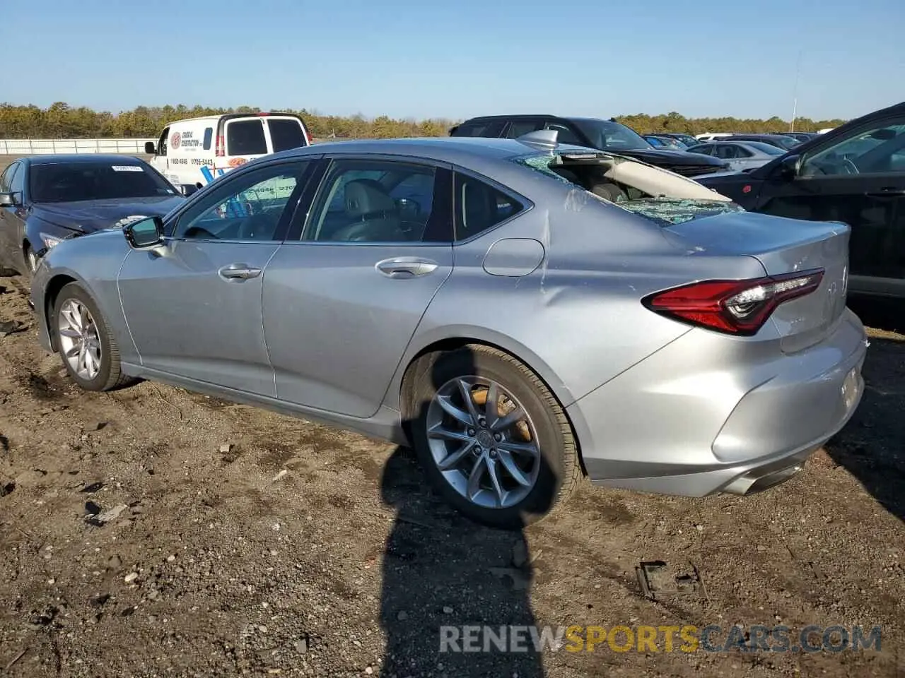 2 Photograph of a damaged car 19UUB5F31MA011939 ACURA TLX 2021