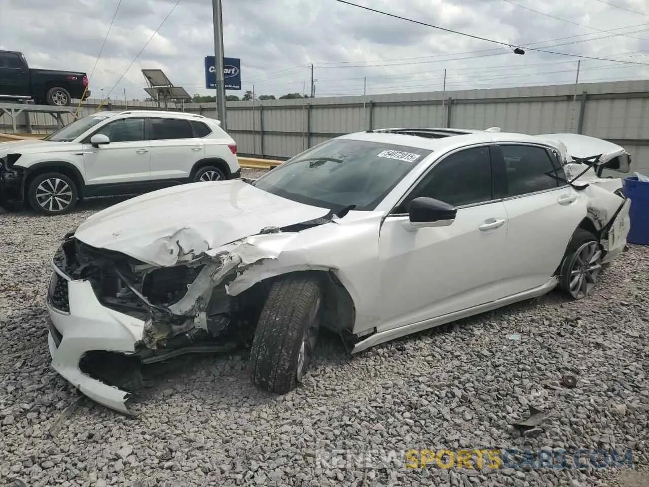 1 Photograph of a damaged car 19UUB5F33MA000800 ACURA TLX 2021