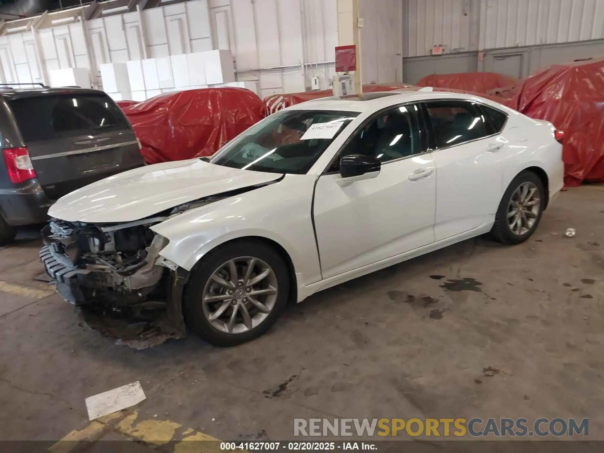 2 Photograph of a damaged car 19UUB5F33MA013207 ACURA TLX 2021