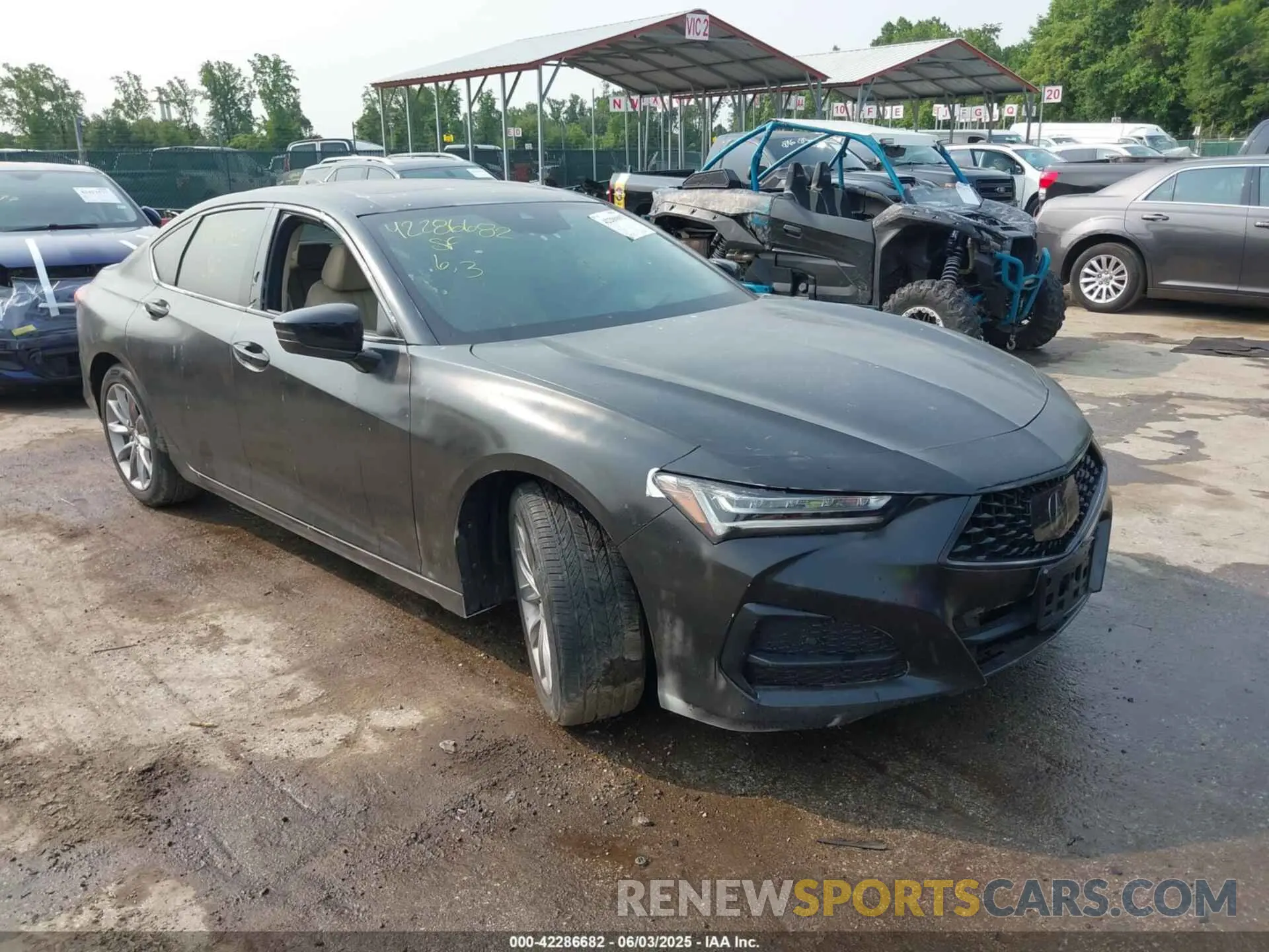1 Photograph of a damaged car 19UUB5F36MA000807 ACURA TLX 2021