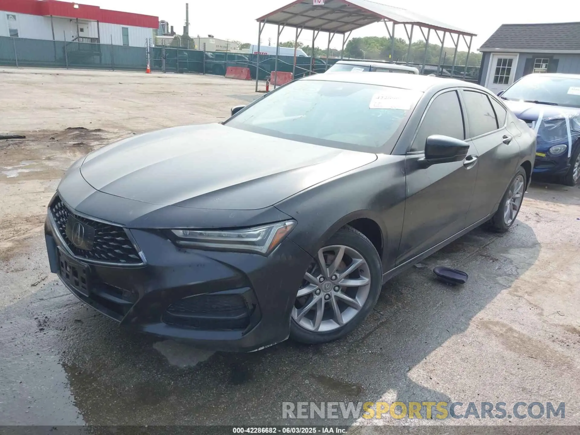 2 Photograph of a damaged car 19UUB5F36MA000807 ACURA TLX 2021