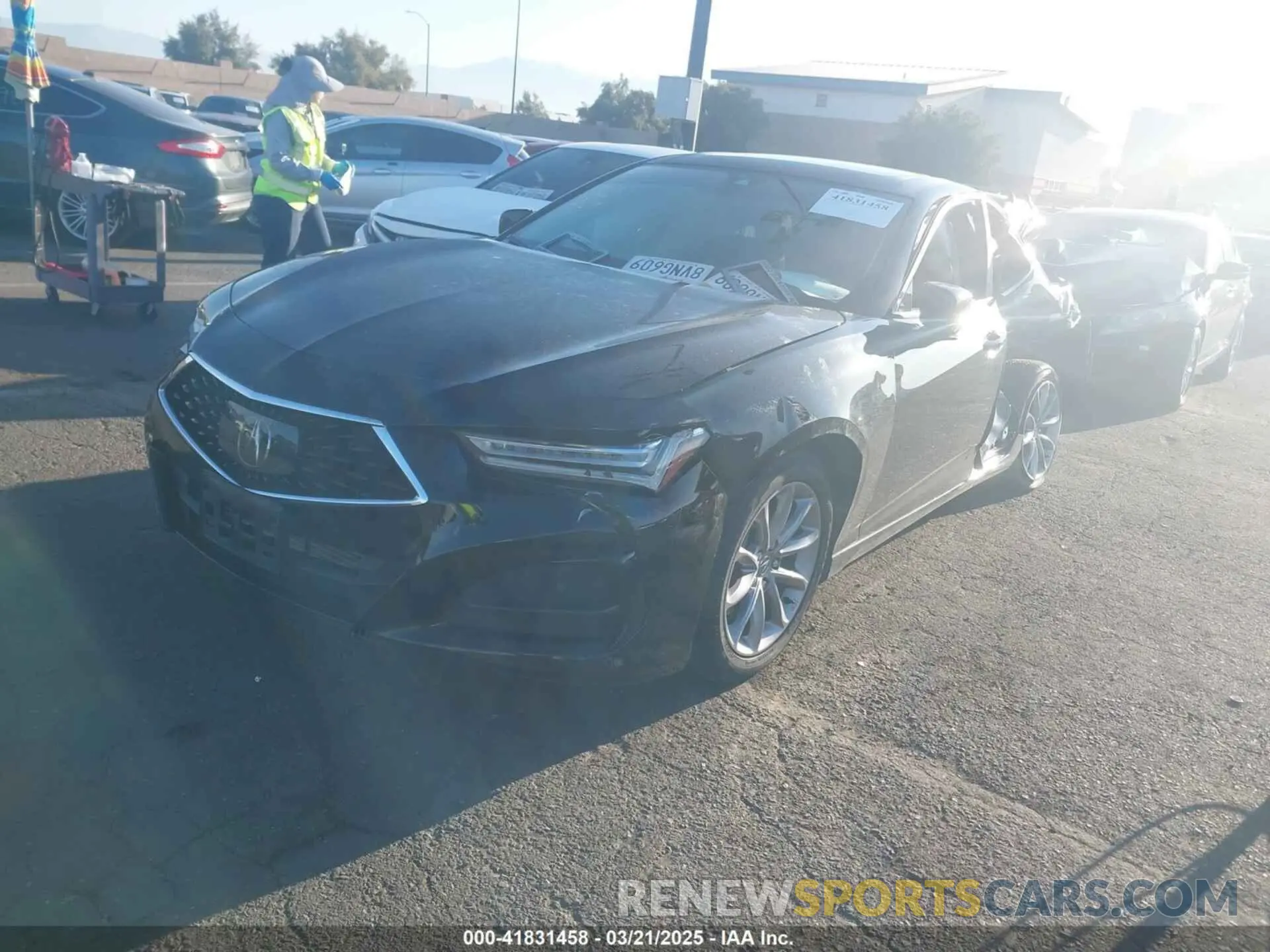 2 Photograph of a damaged car 19UUB5F39MA000381 ACURA TLX 2021