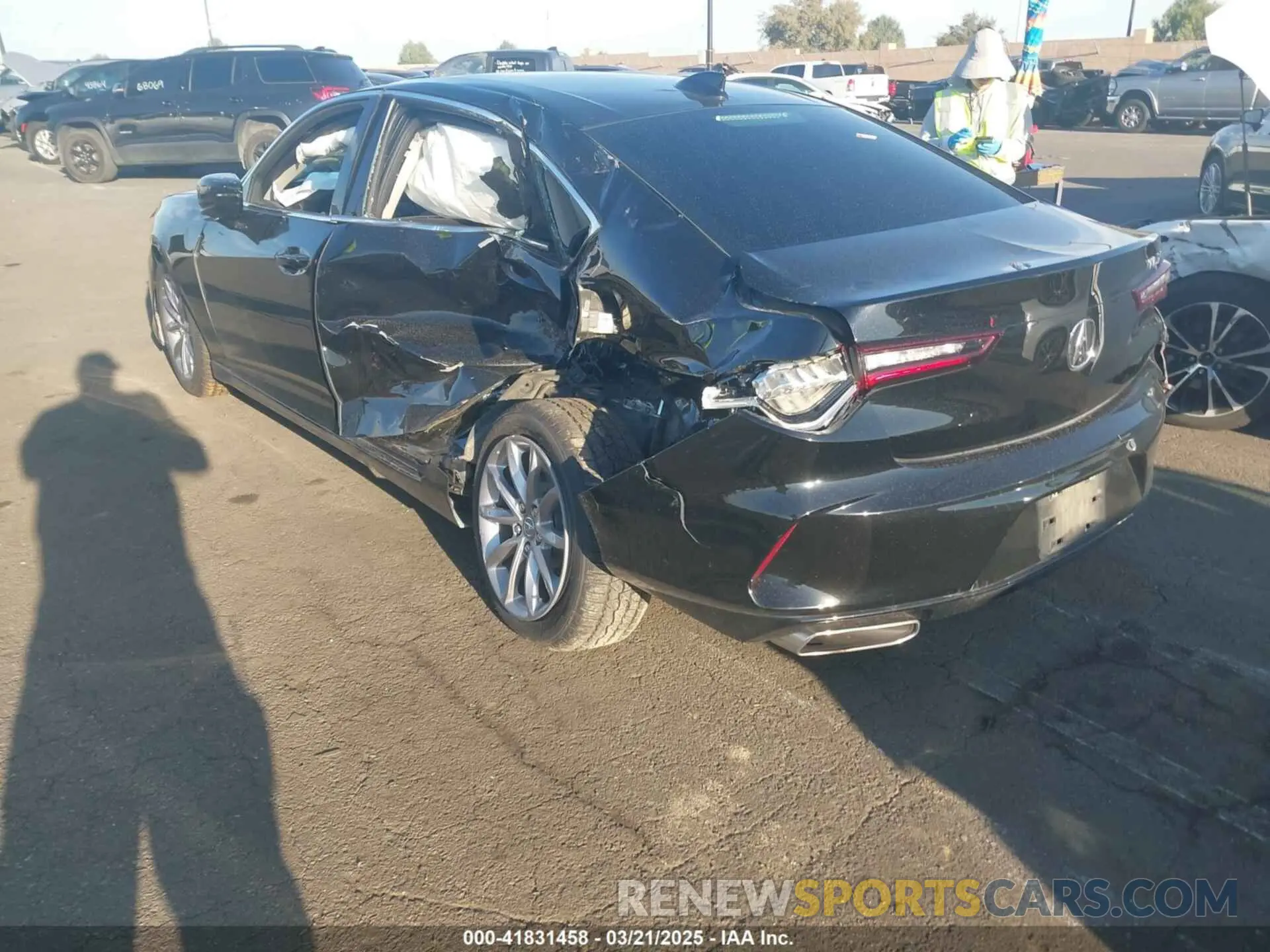 3 Photograph of a damaged car 19UUB5F39MA000381 ACURA TLX 2021