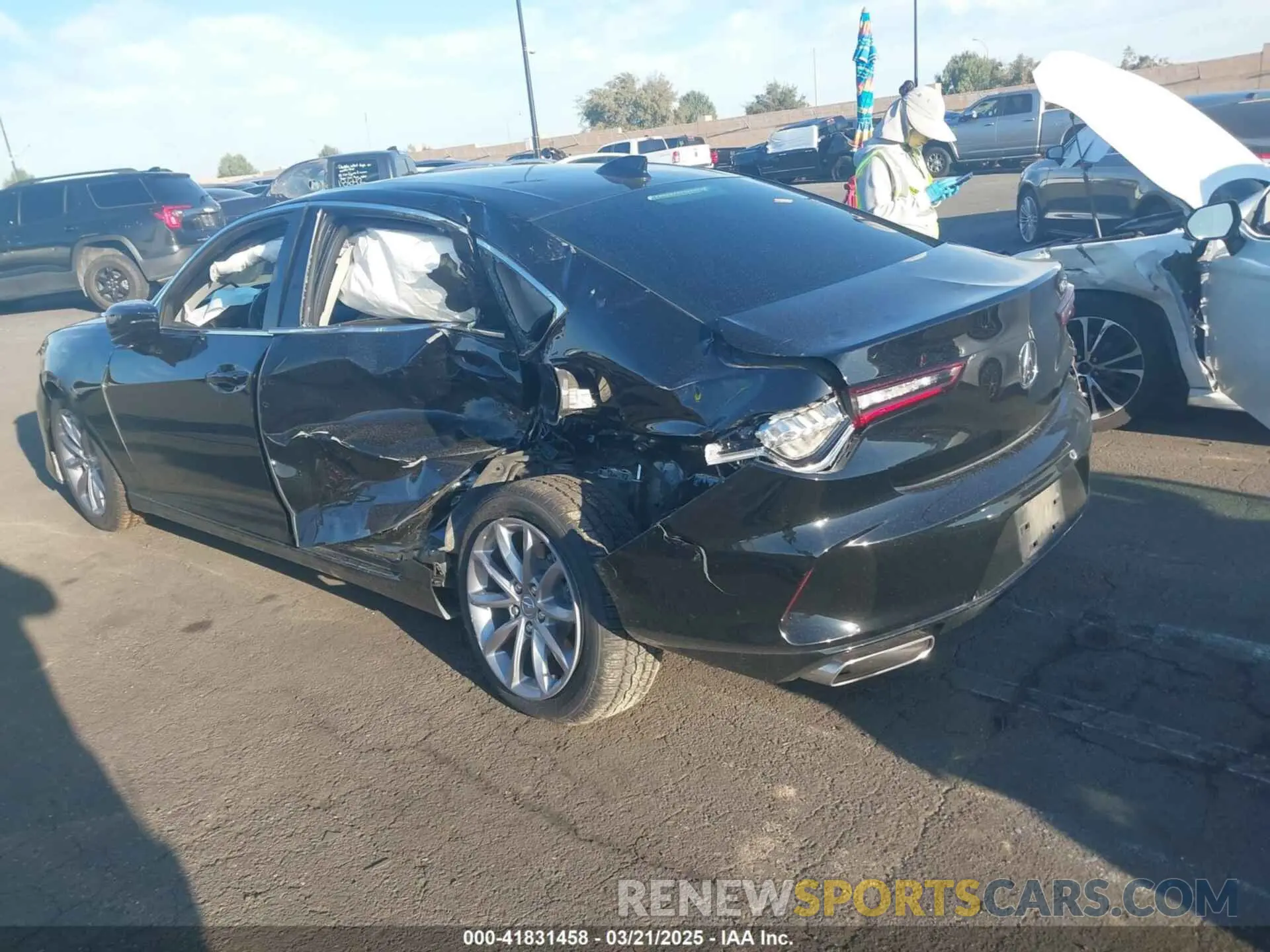 6 Photograph of a damaged car 19UUB5F39MA000381 ACURA TLX 2021