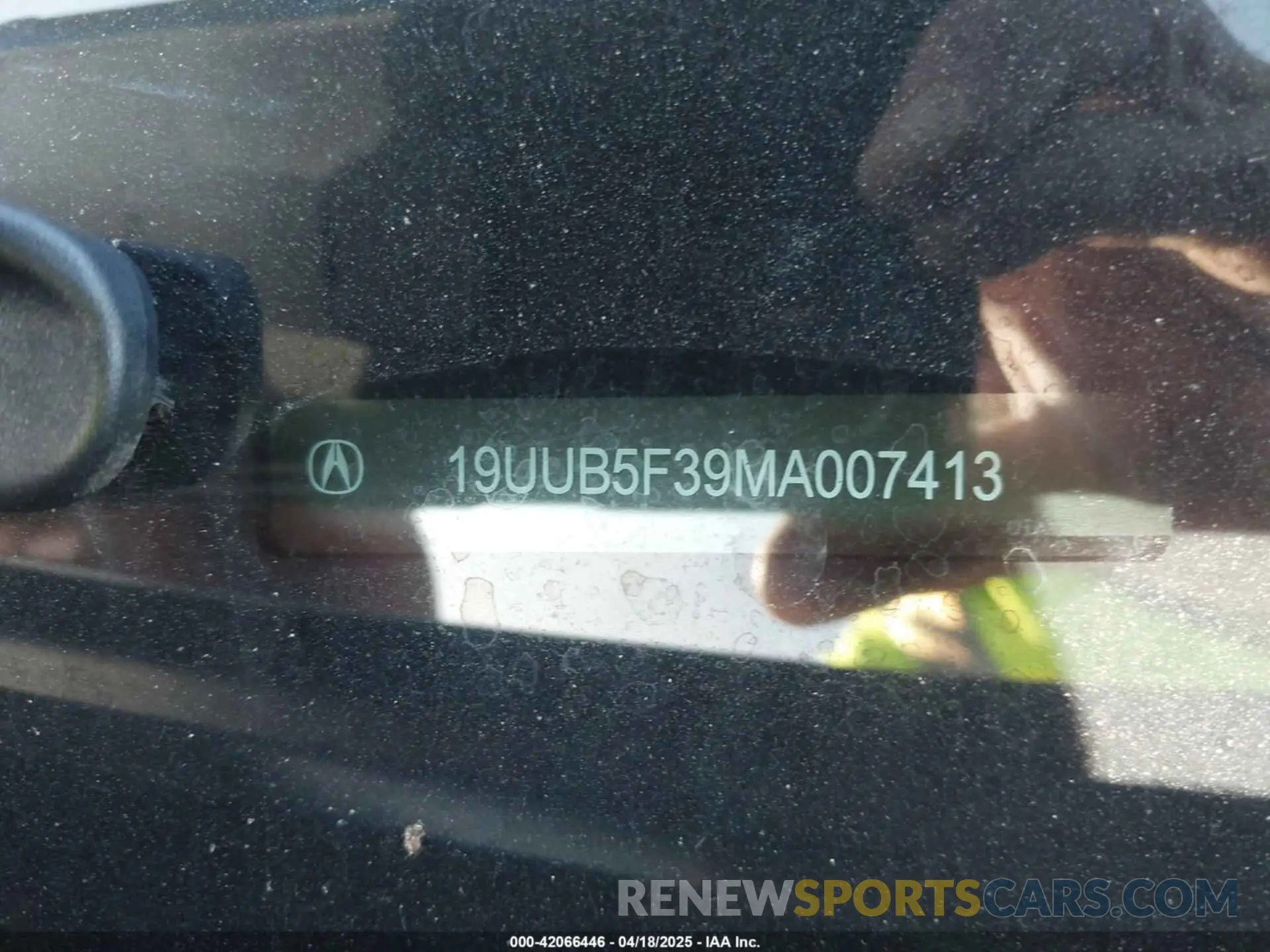 18 Photograph of a damaged car 19UUB5F39MA007413 ACURA TLX 2021