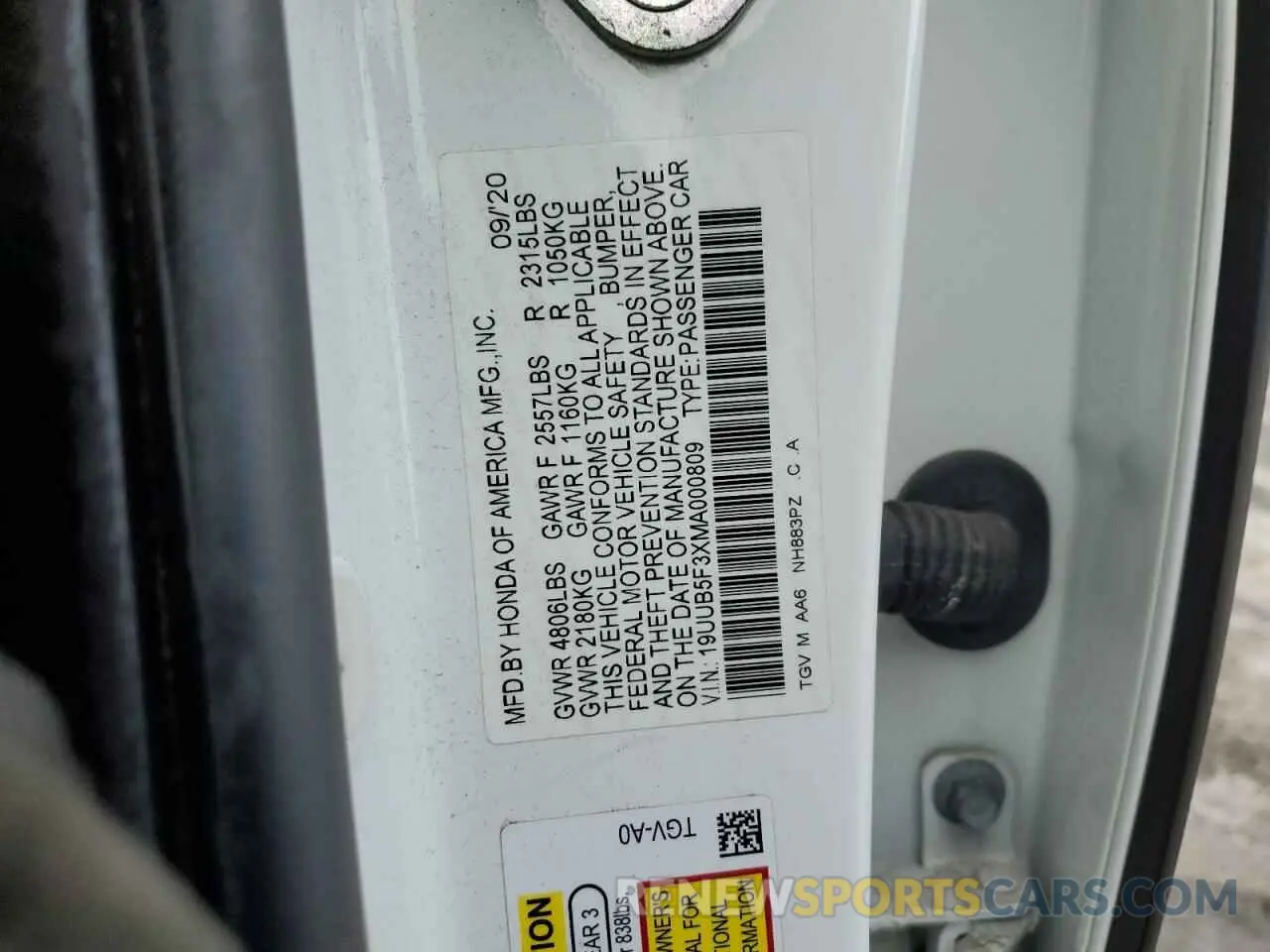 13 Photograph of a damaged car 19UUB5F3XMA000809 ACURA TLX 2021