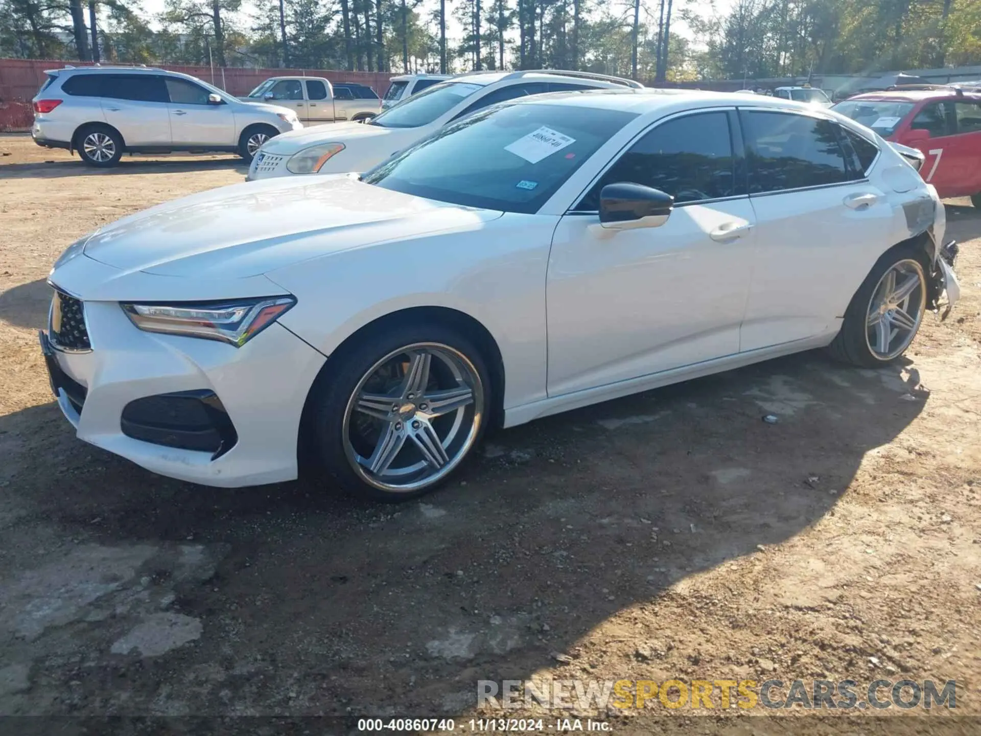 2 Photograph of a damaged car 19UUB5F42MA014115 ACURA TLX 2021