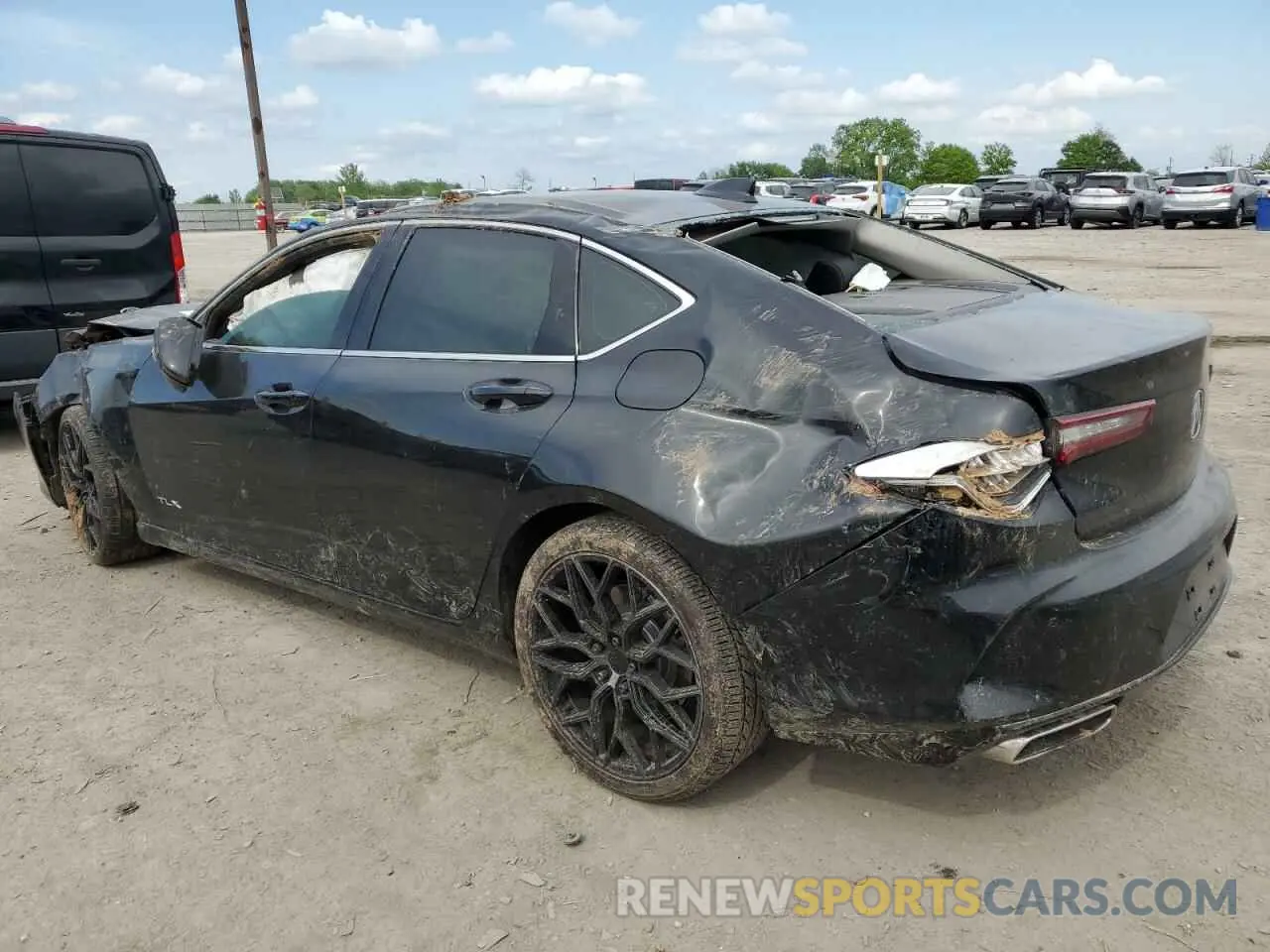 2 Photograph of a damaged car 19UUB5F45MA005814 ACURA TLX 2021