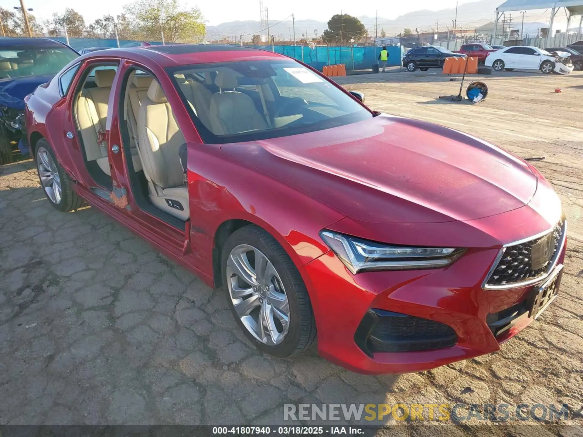 1 Photograph of a damaged car 19UUB5F45MA012066 ACURA TLX 2021