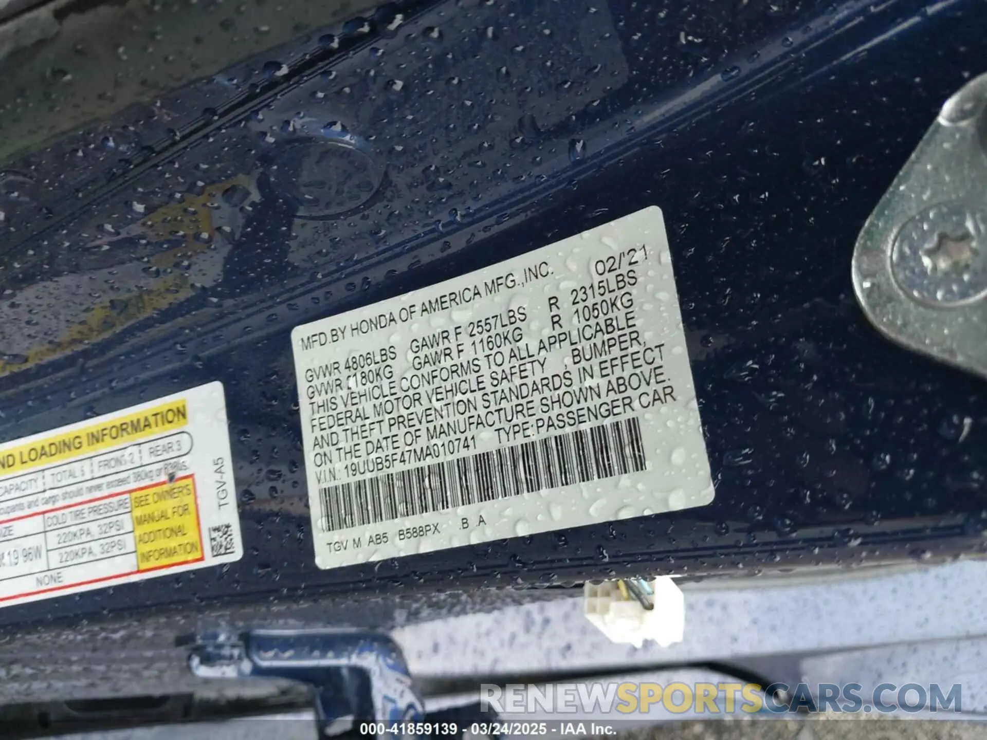 9 Photograph of a damaged car 19UUB5F47MA010741 ACURA TLX 2021