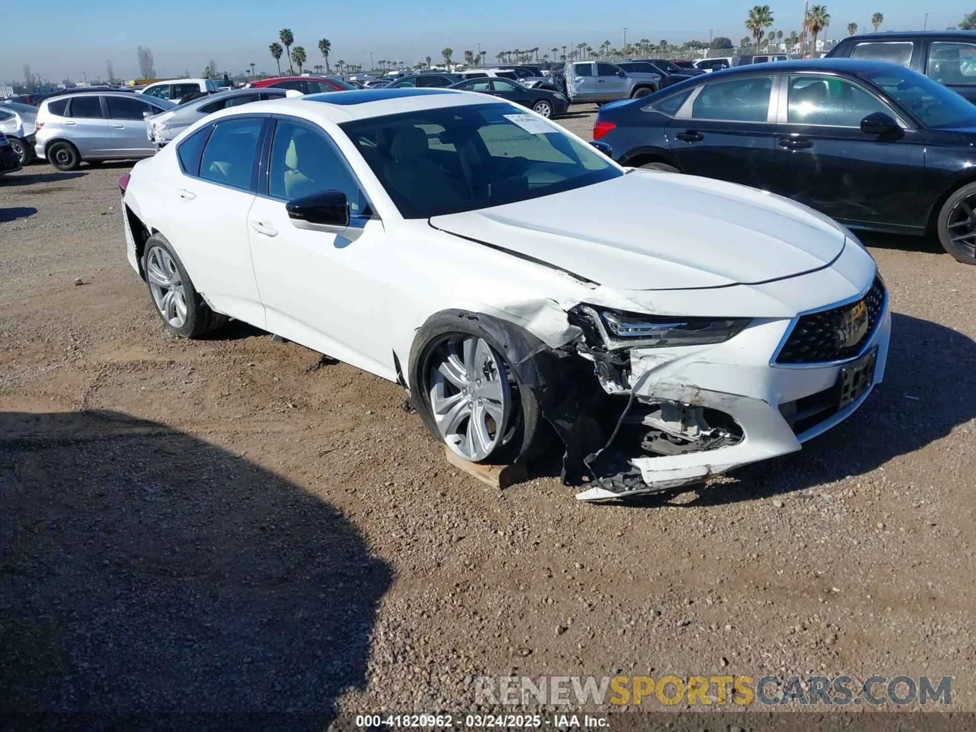 1 Photograph of a damaged car 19UUB5F48MA002731 ACURA TLX 2021