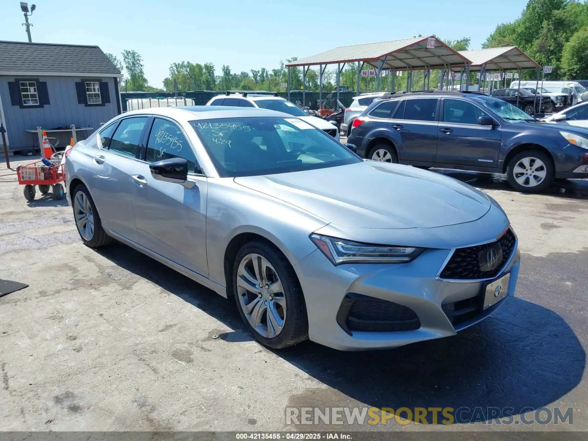 1 Photograph of a damaged car 19UUB5F48MA007055 ACURA TLX 2021