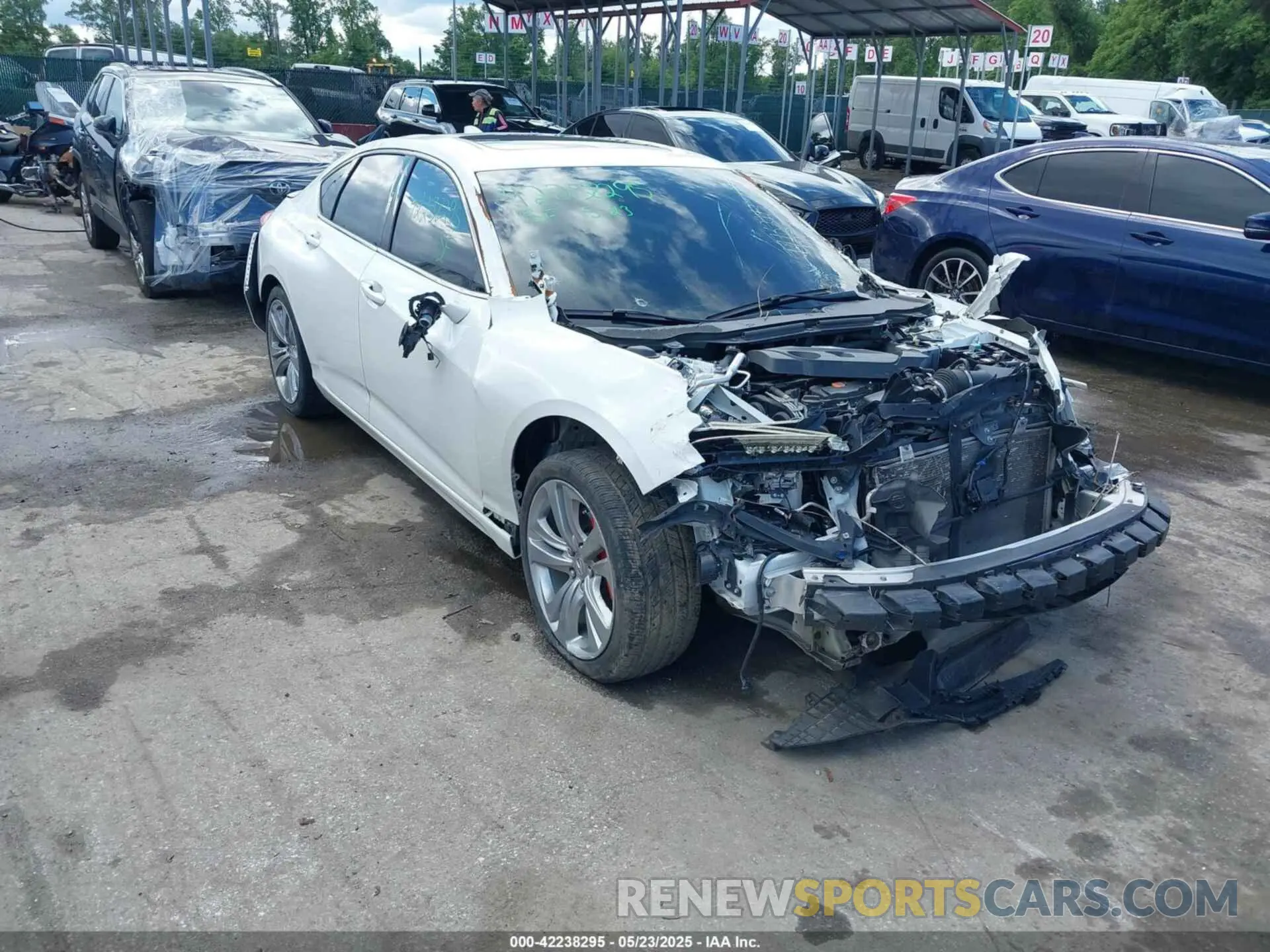 1 Photograph of a damaged car 19UUB5F4XMA003461 ACURA TLX 2021
