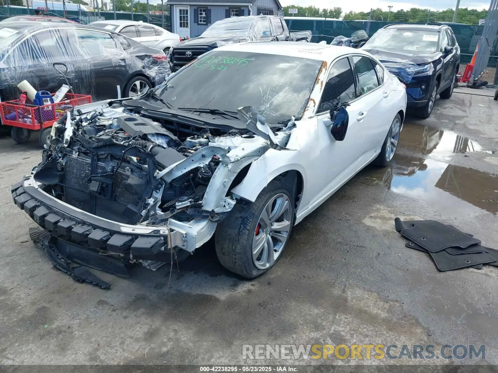 2 Photograph of a damaged car 19UUB5F4XMA003461 ACURA TLX 2021