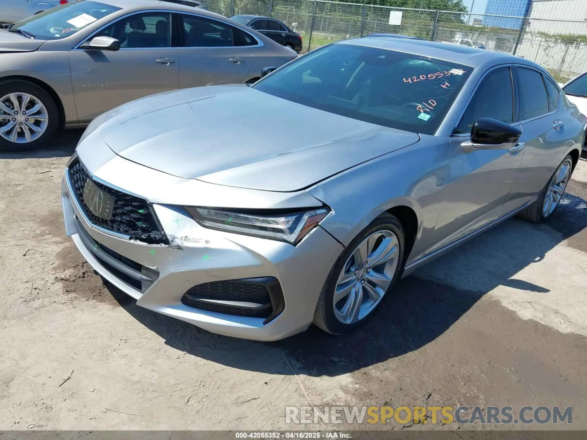 2 Photograph of a damaged car 19UUB5F4XMA009079 ACURA TLX 2021