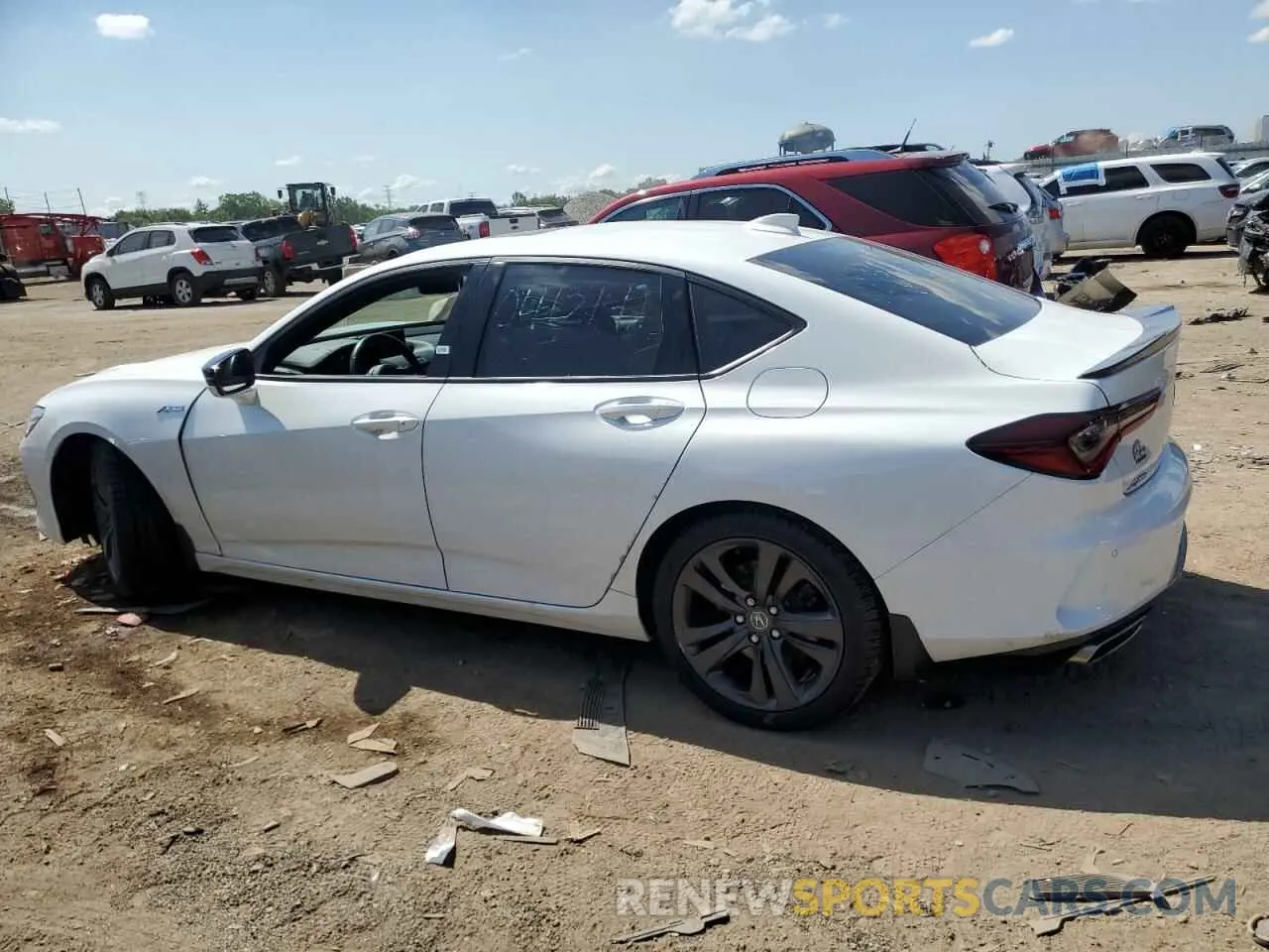 2 Photograph of a damaged car 19UUB5F51MA016091 ACURA TLX 2021