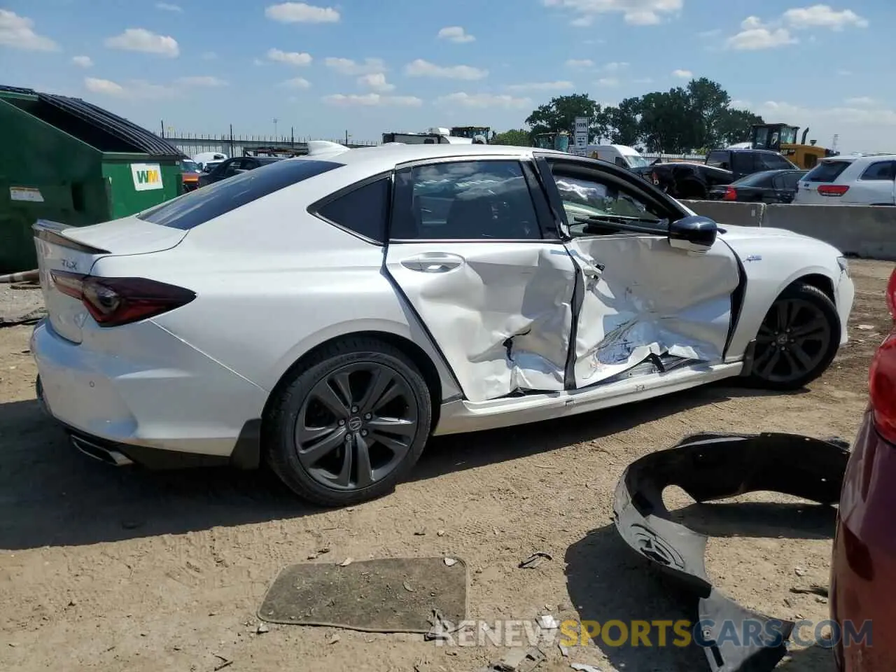 3 Photograph of a damaged car 19UUB5F51MA016091 ACURA TLX 2021