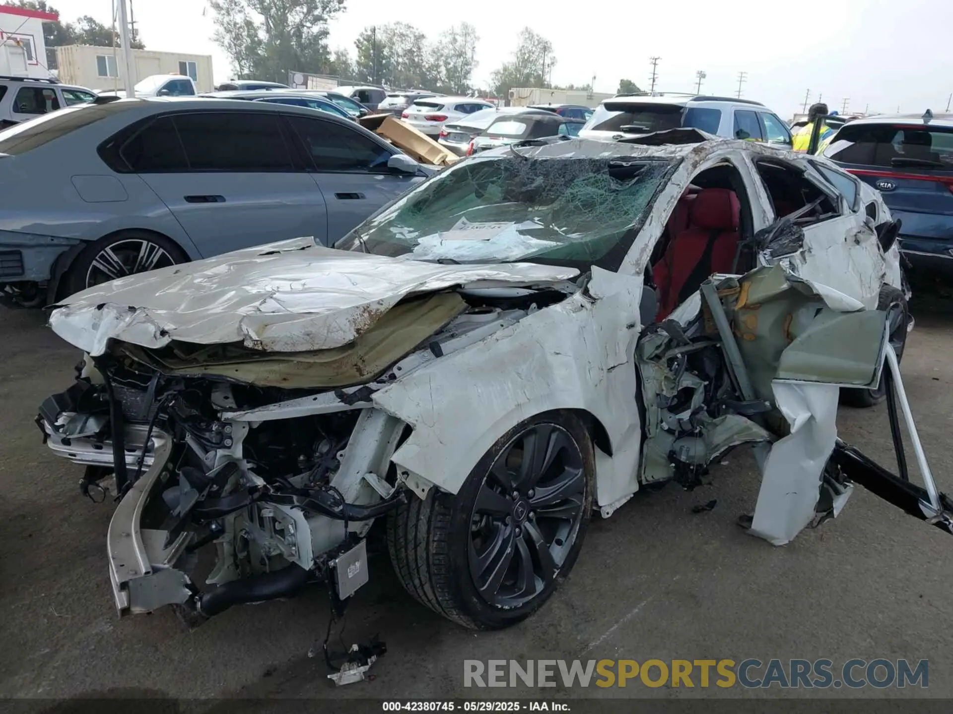2 Photograph of a damaged car 19UUB5F51MA017032 ACURA TLX 2021