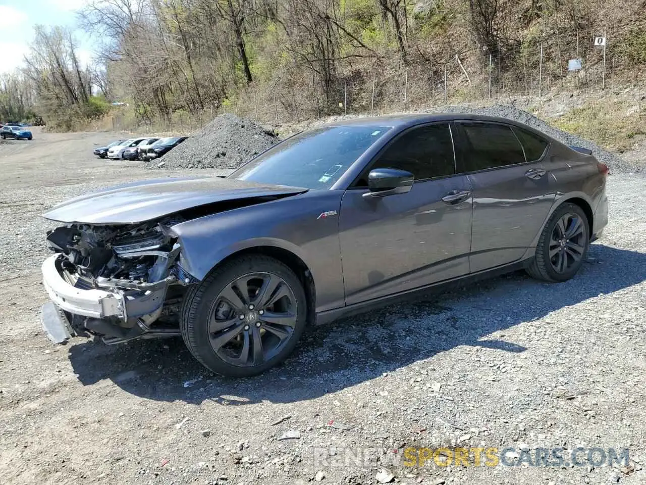 1 Photograph of a damaged car 19UUB5F52MA015693 ACURA TLX 2021